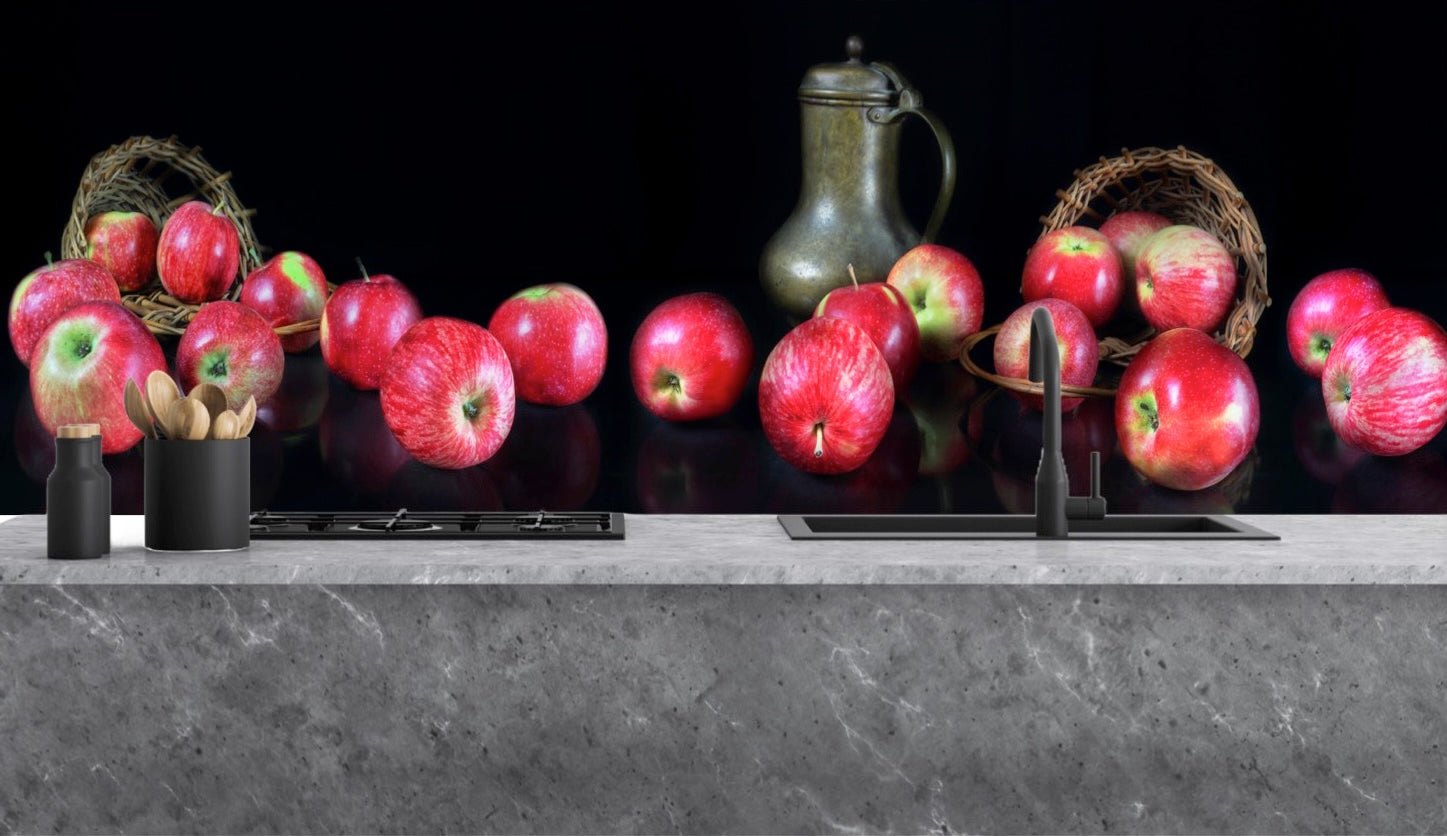 Painted glass kitchen splashbacks #1077