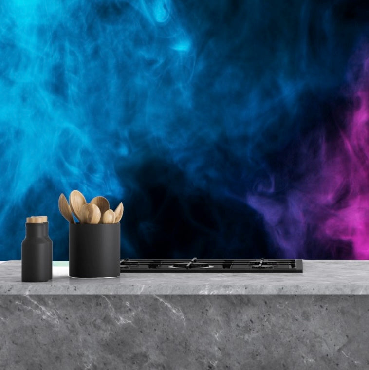 Painted kitchen glass splashbacks #1094
