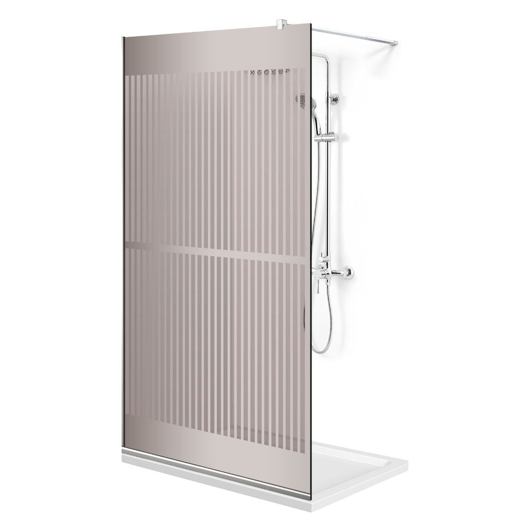 Shower Screens Walk-in, Shower wall Stainless steel, #Bronze #Bronze