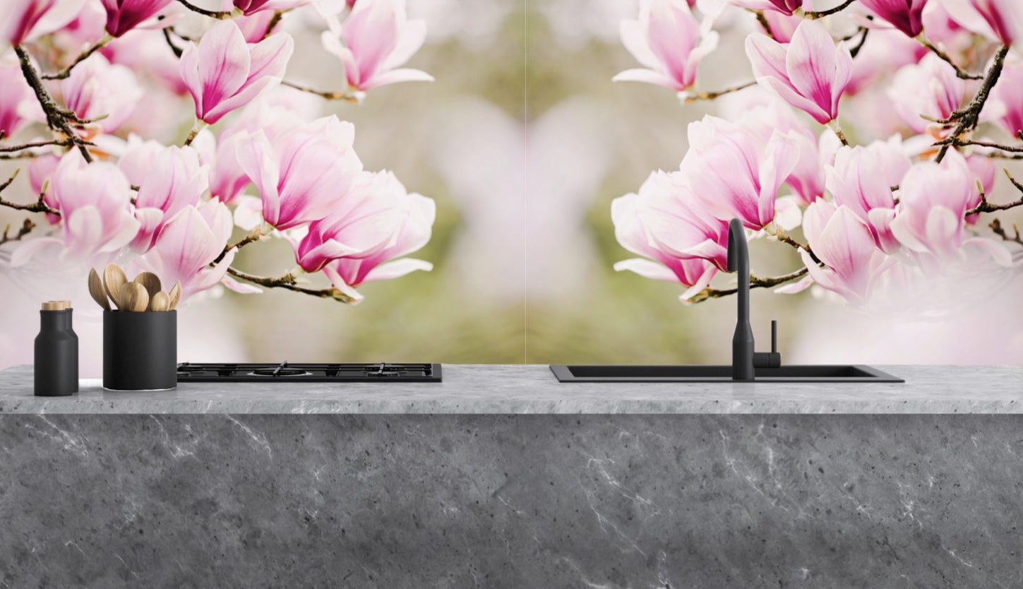 Painted glass kitchen splashbacks #1302