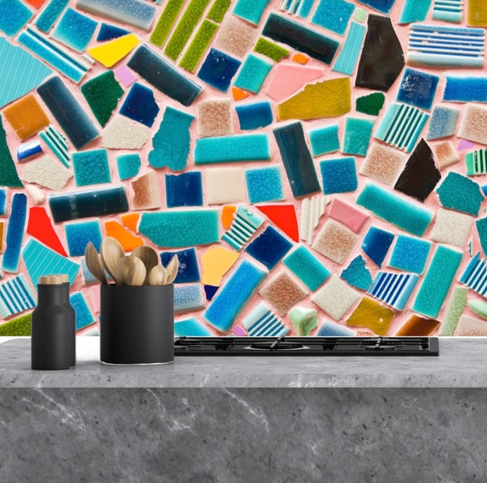 Painted glass kitchen splashbacks #1601