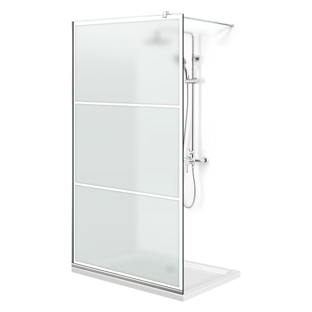 Shower Screens Walk-in, Shower wall Stainless steel, #Satin #Matt