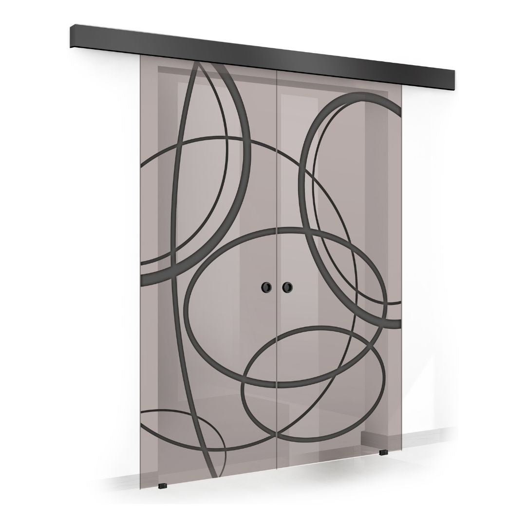 Sliding glass door, interior Glass door #Bronze