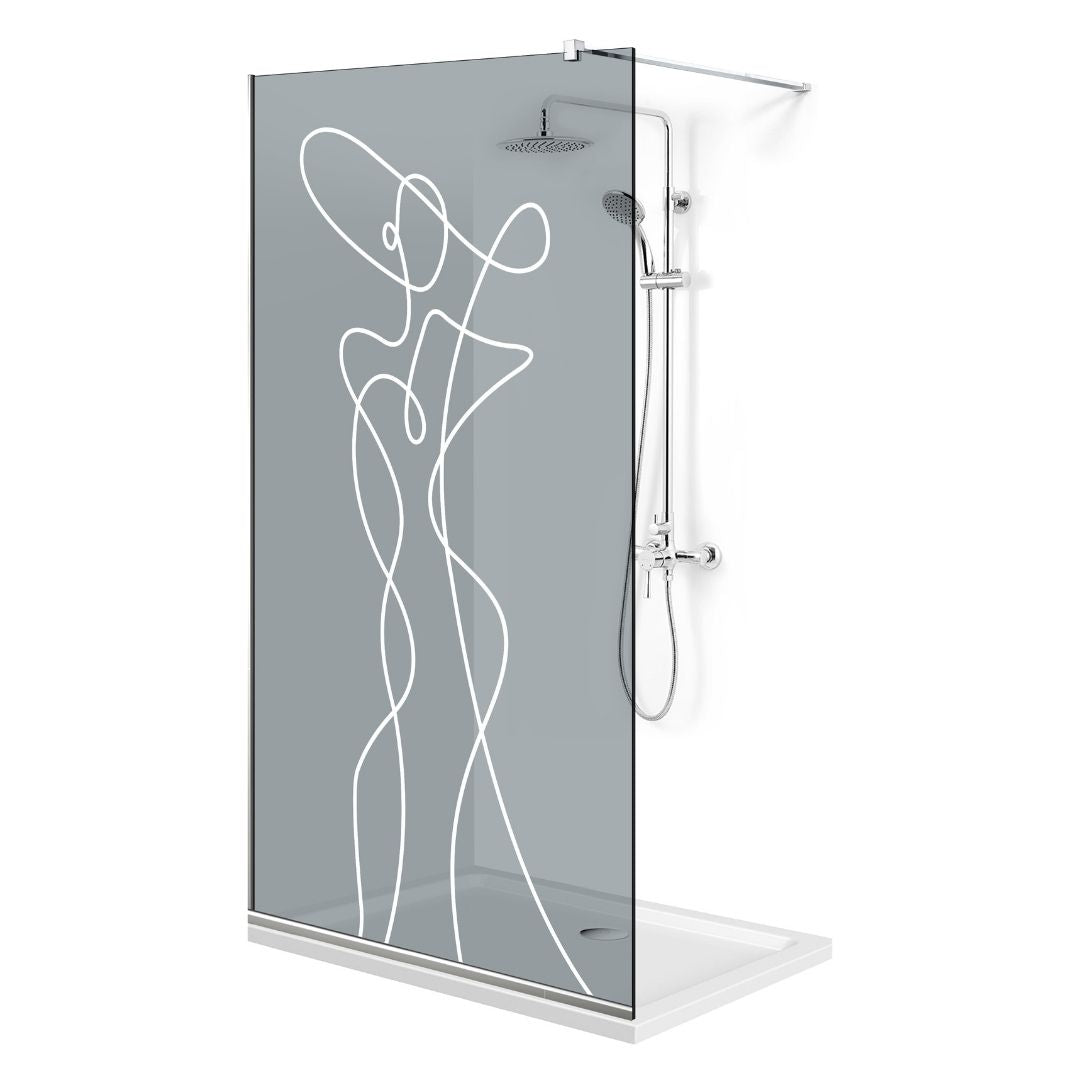 Shower Screens Walk-in, Shower wall Stainless steel, #Grey #Grey