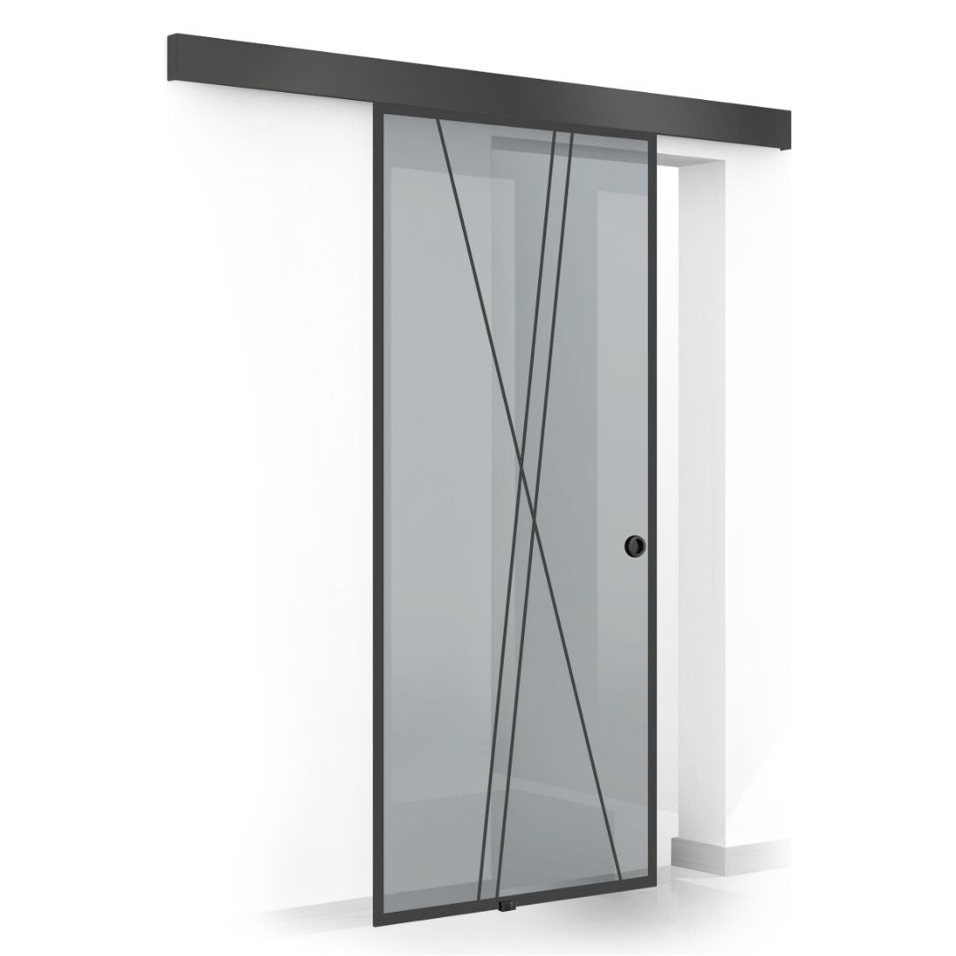 Sliding glass door, interior Glass door #Grey