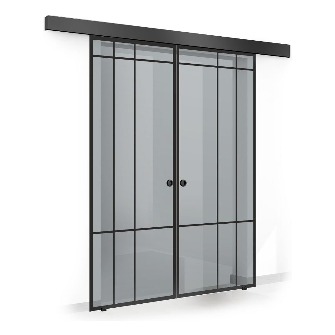 Sliding glass door, interior Glass door #Grey