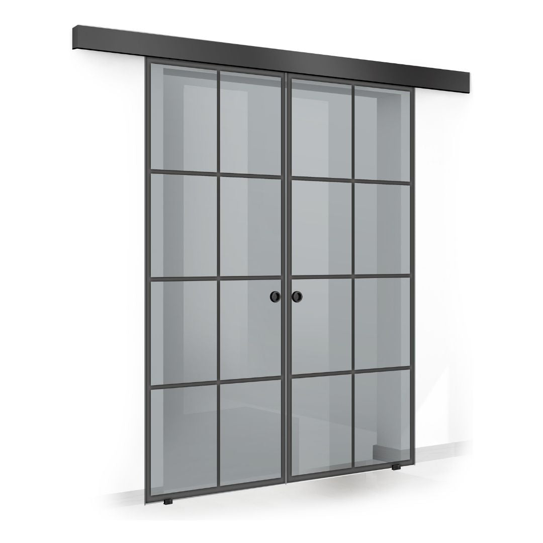 Sliding glass door, interior Glass door #Grey