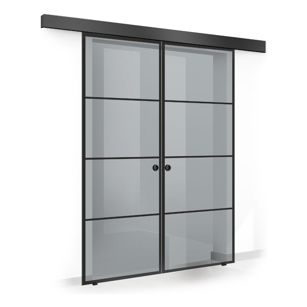 Sliding glass door, interior Glass door #Grey