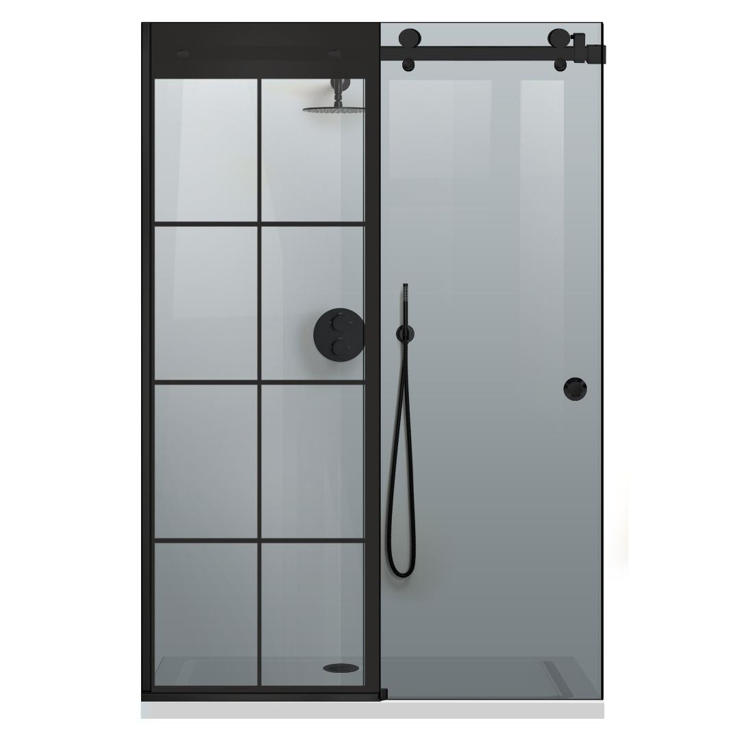 Shower wall, Shower Doors, Shower Screens #Grey