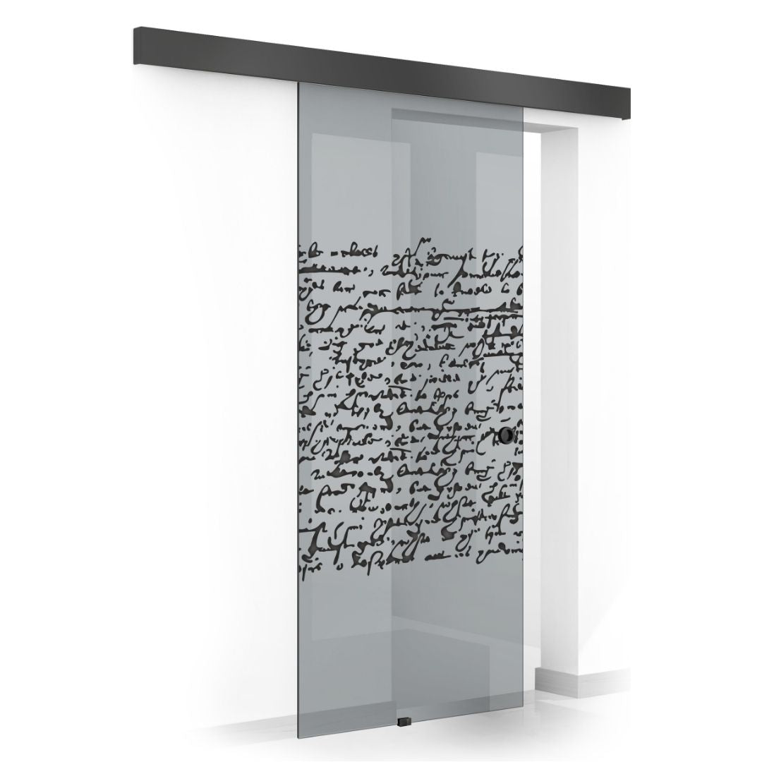 Sliding glass door, interior Glass door #Grey