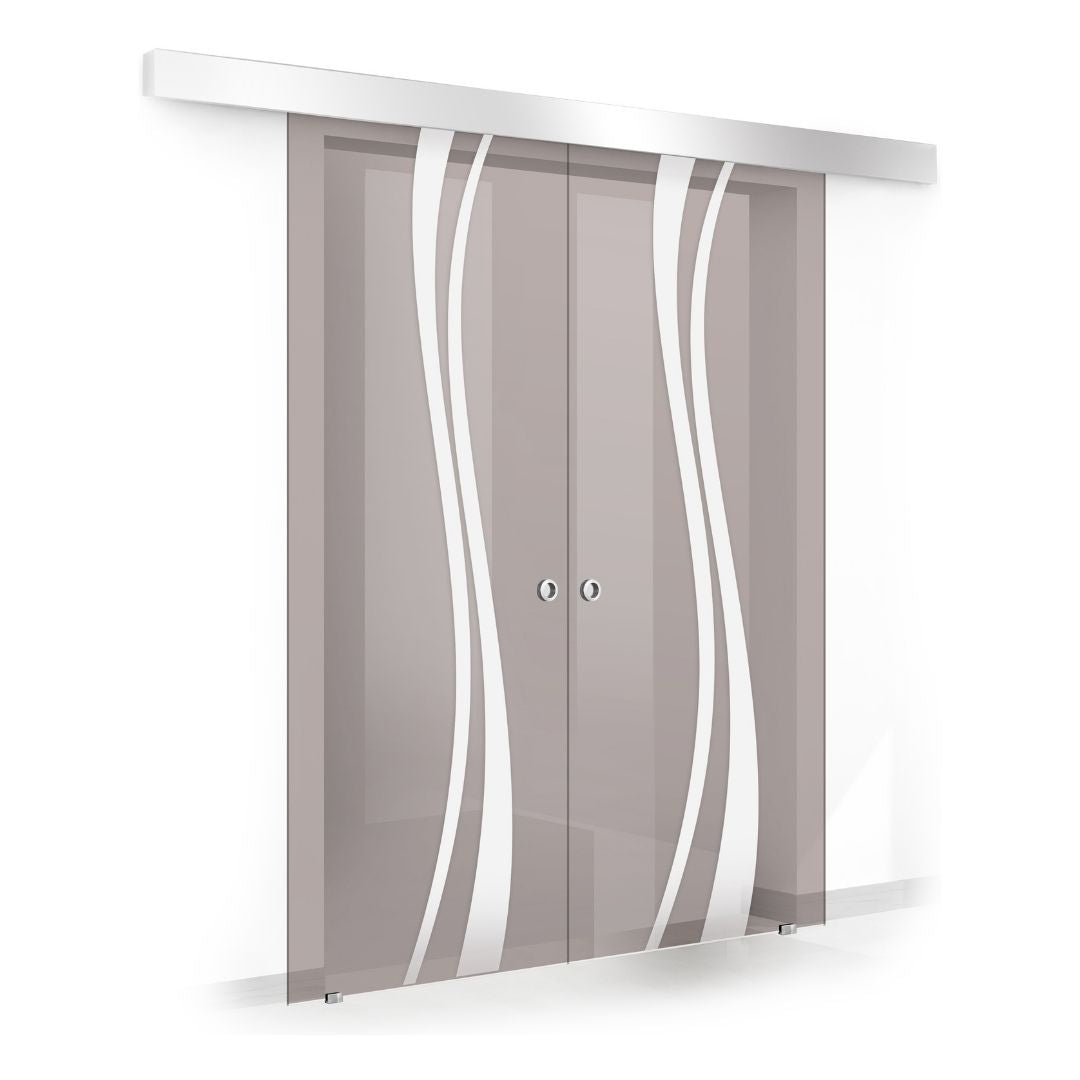 Sliding glass door, interior Glass door #Bronze