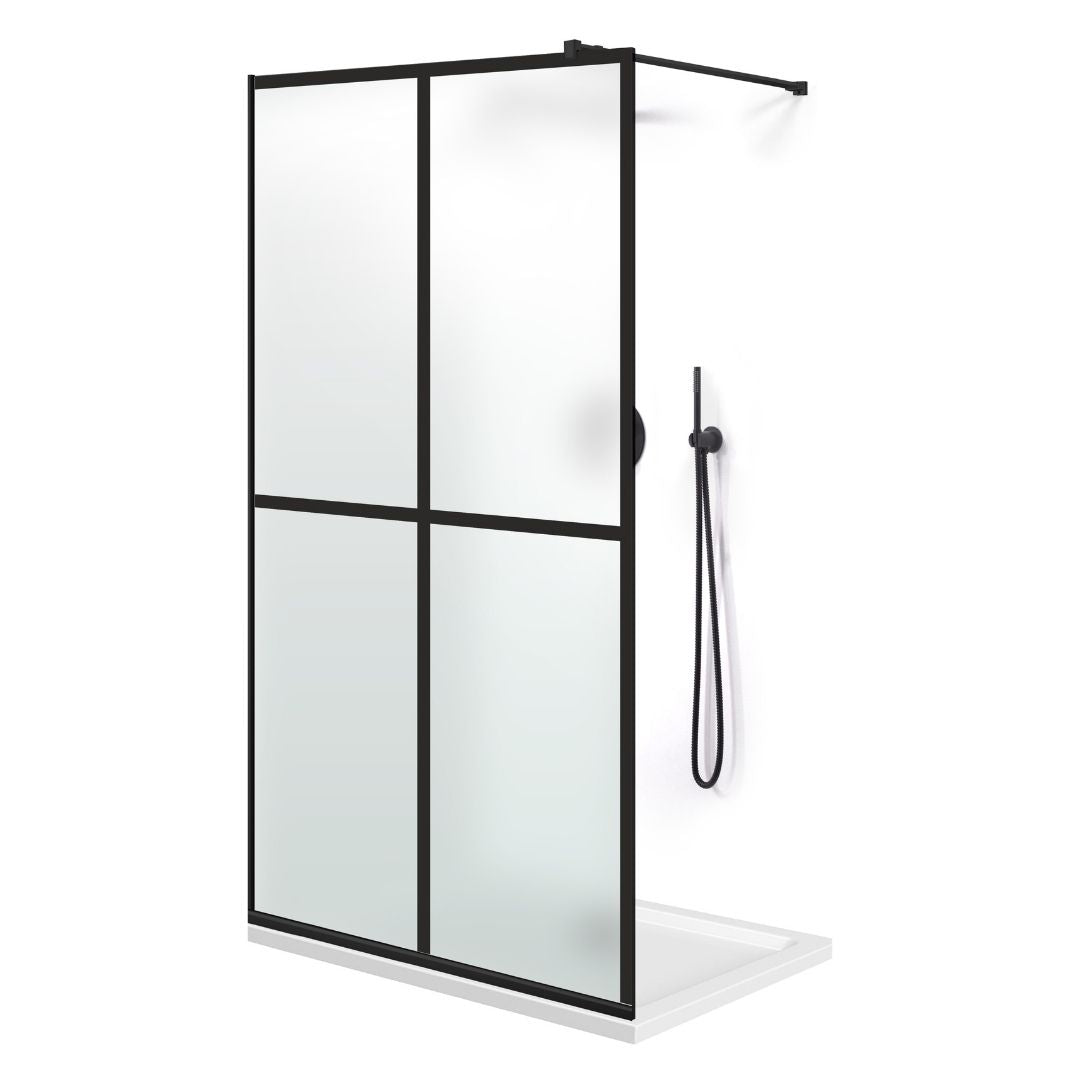 Paravan dus Walk-in, Perete dus Negru, #Mat