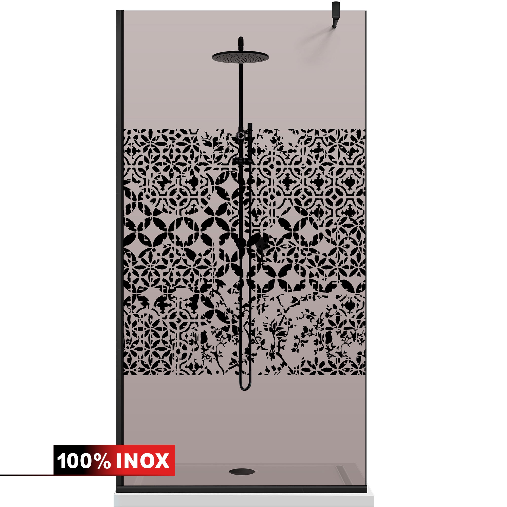 Shower Screens Walk-in, Black shower wall, #Bronze #Bronze