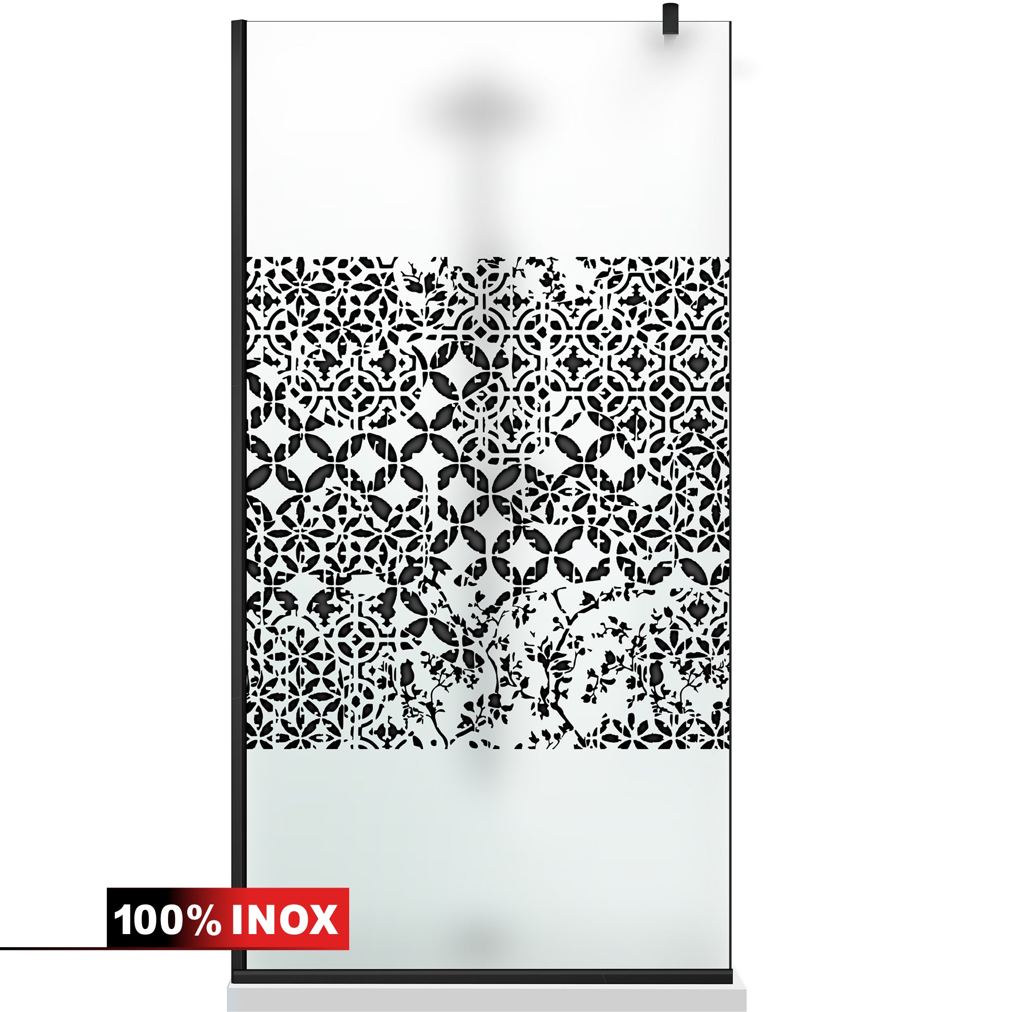 Shower Screens Walk-in, Black Shower Wall, #Satiné #Matt