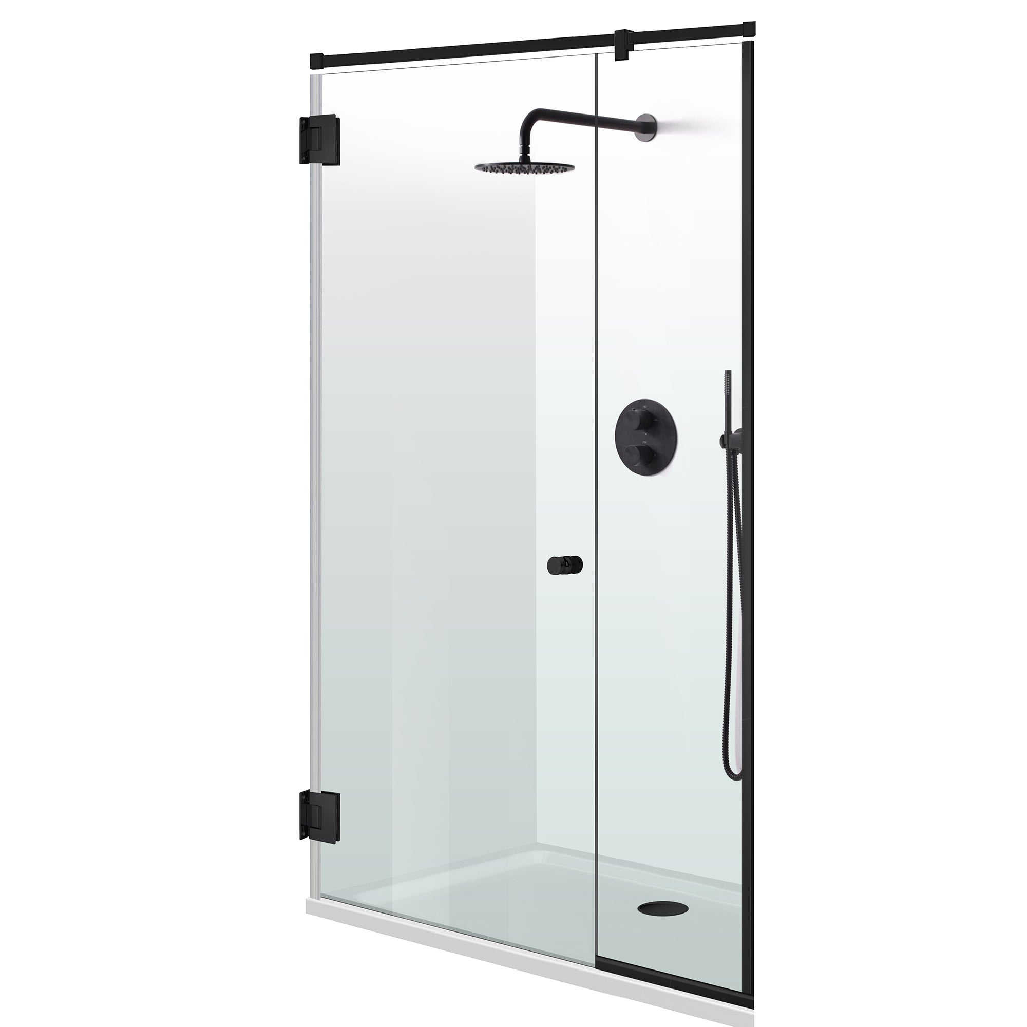 Shower Doors black #Clear