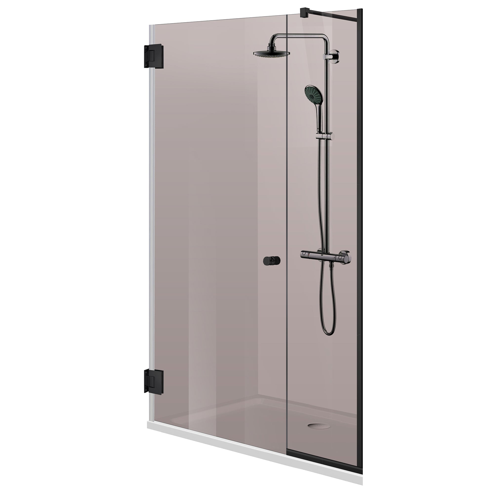 Shower Doors black #Bronze