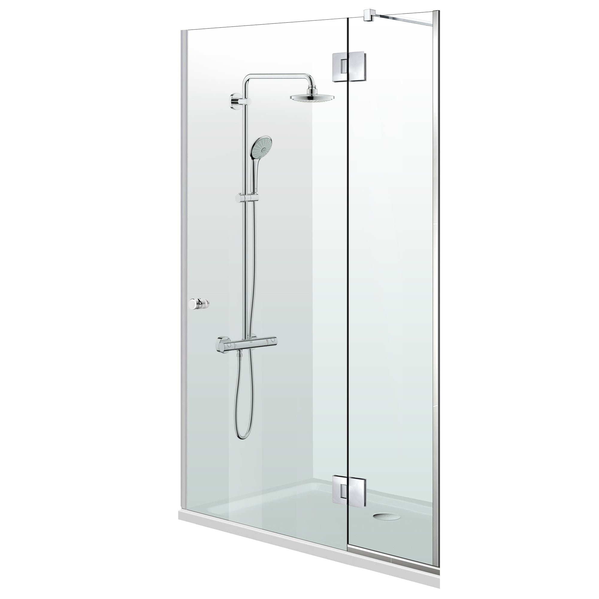 Shower Doors stainless steel #Clear