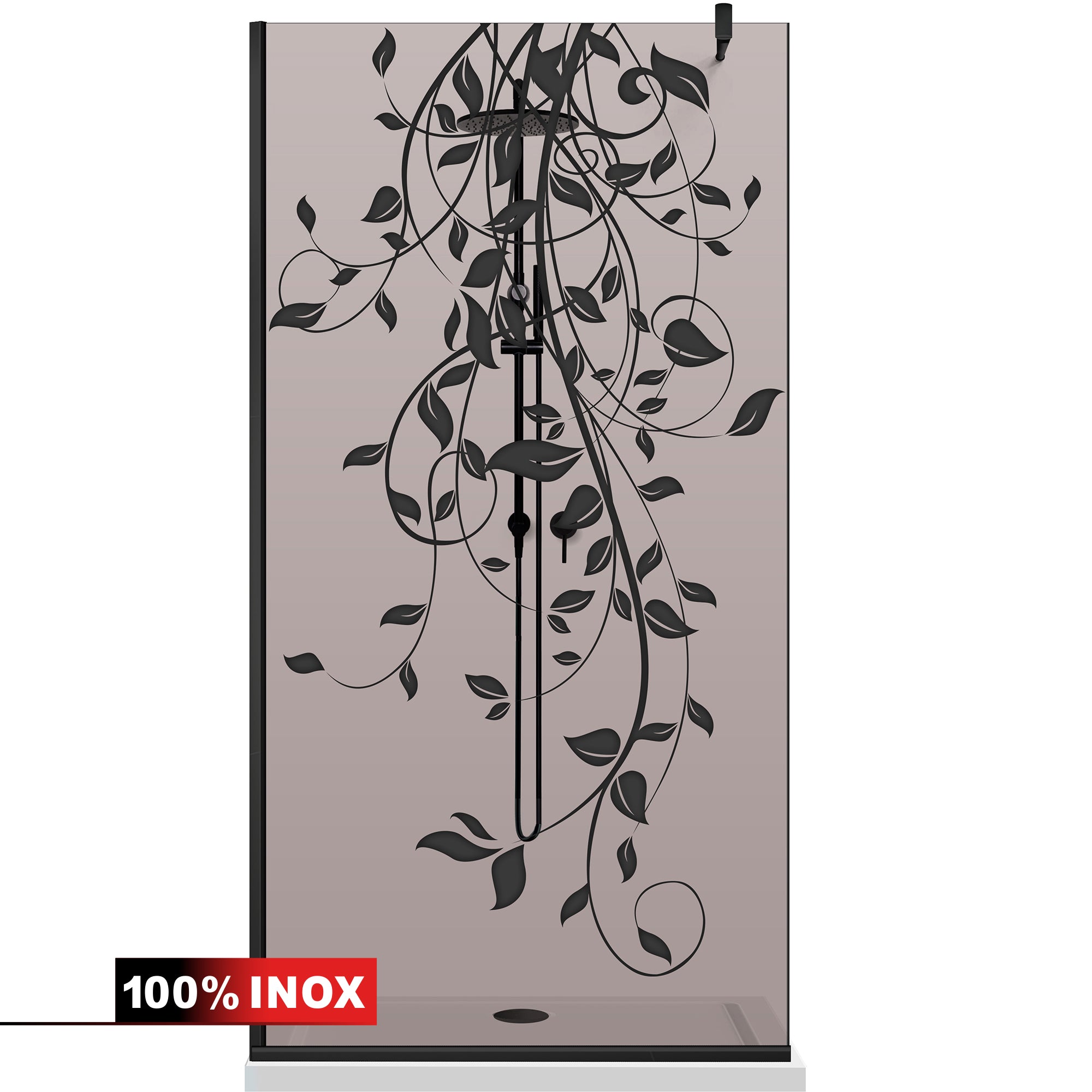 Shower Screens Walk-in, Black shower wall, #Bronze #Bronze