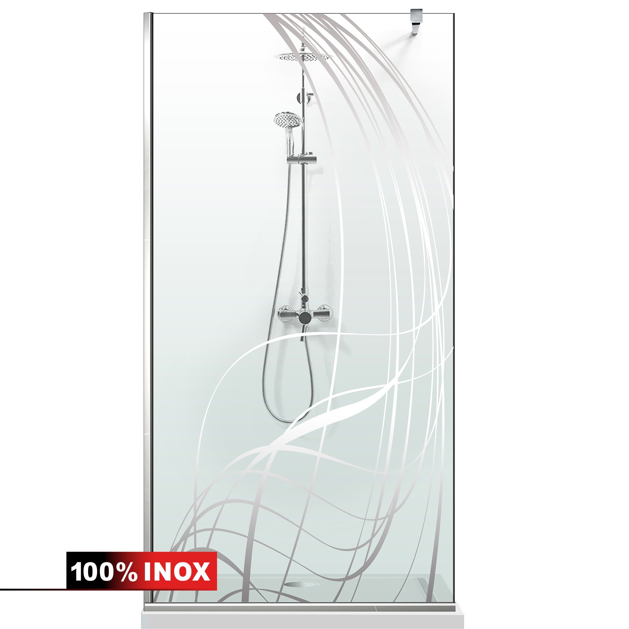 Shower Screens Walk-in, Shower wall Stainless steel, #Clear #Water-clear