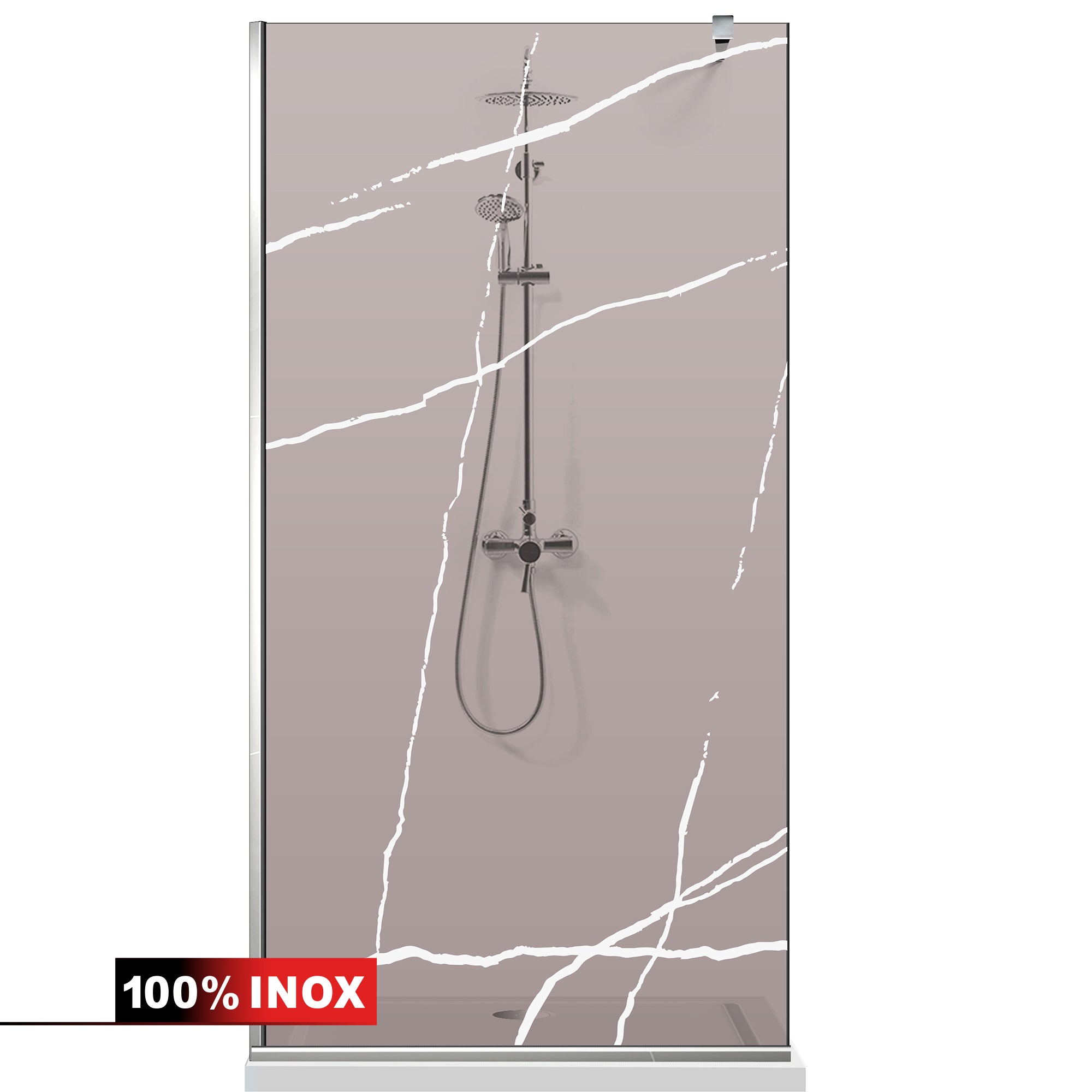 Shower Screens Walk-in, Shower wall Stainless steel, #Bronze #Bronze