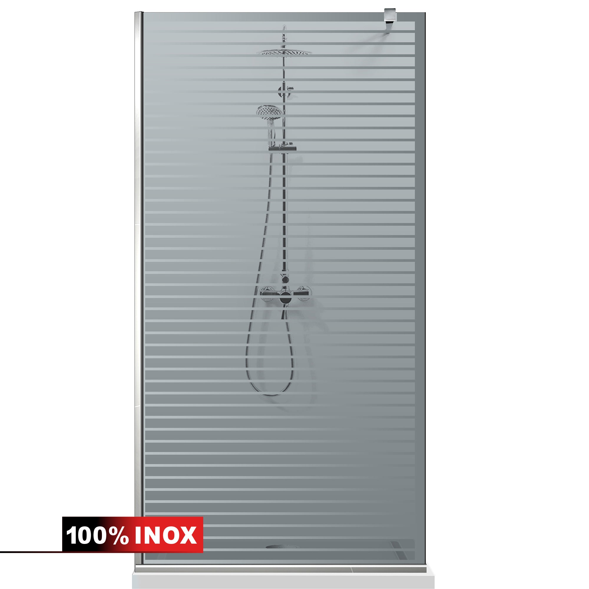 Shower Screens Walk-in, Shower wall Stainless steel, #Grey #Grey