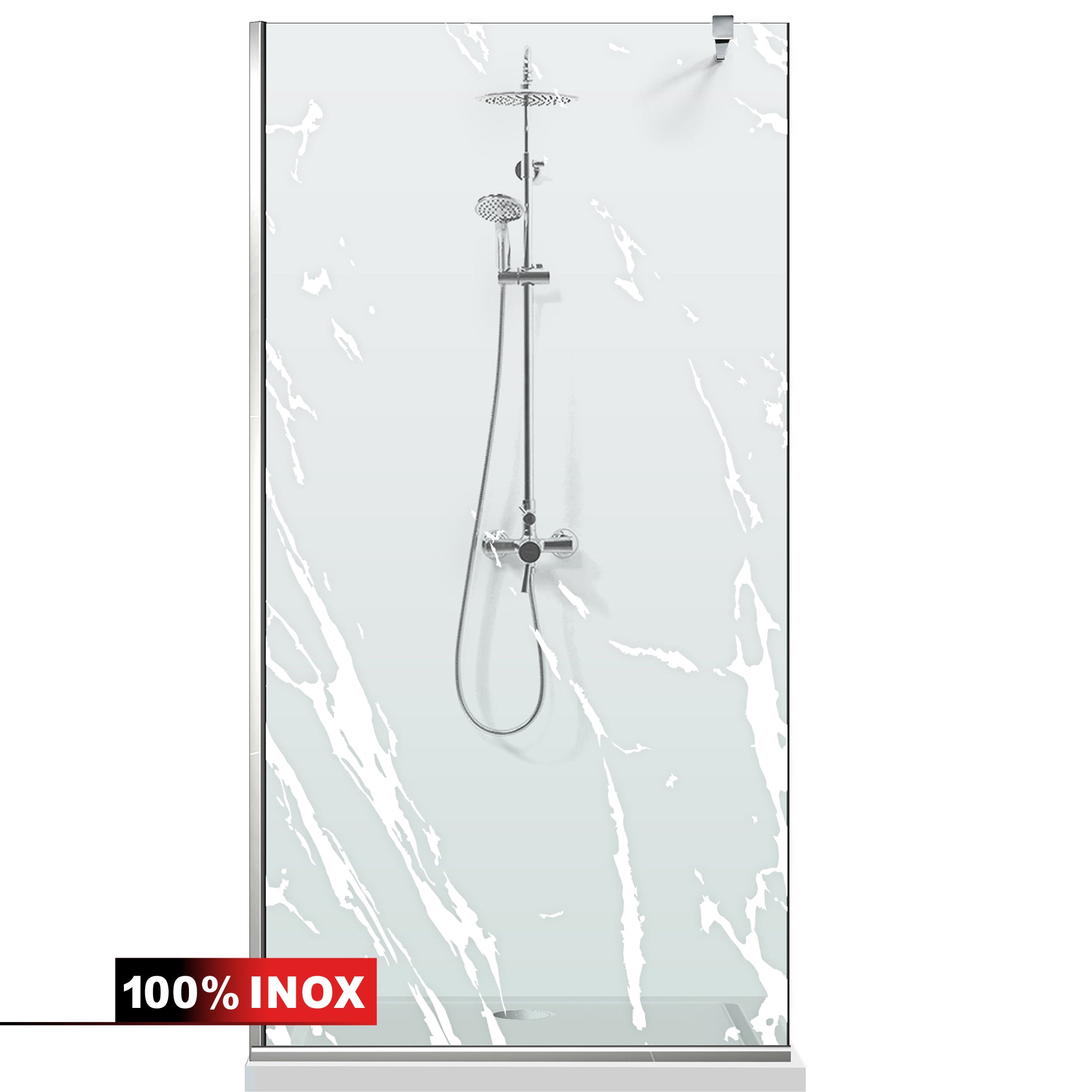 Shower Screens Walk-in, Shower wall Stainless steel, #Clear #Water-clear