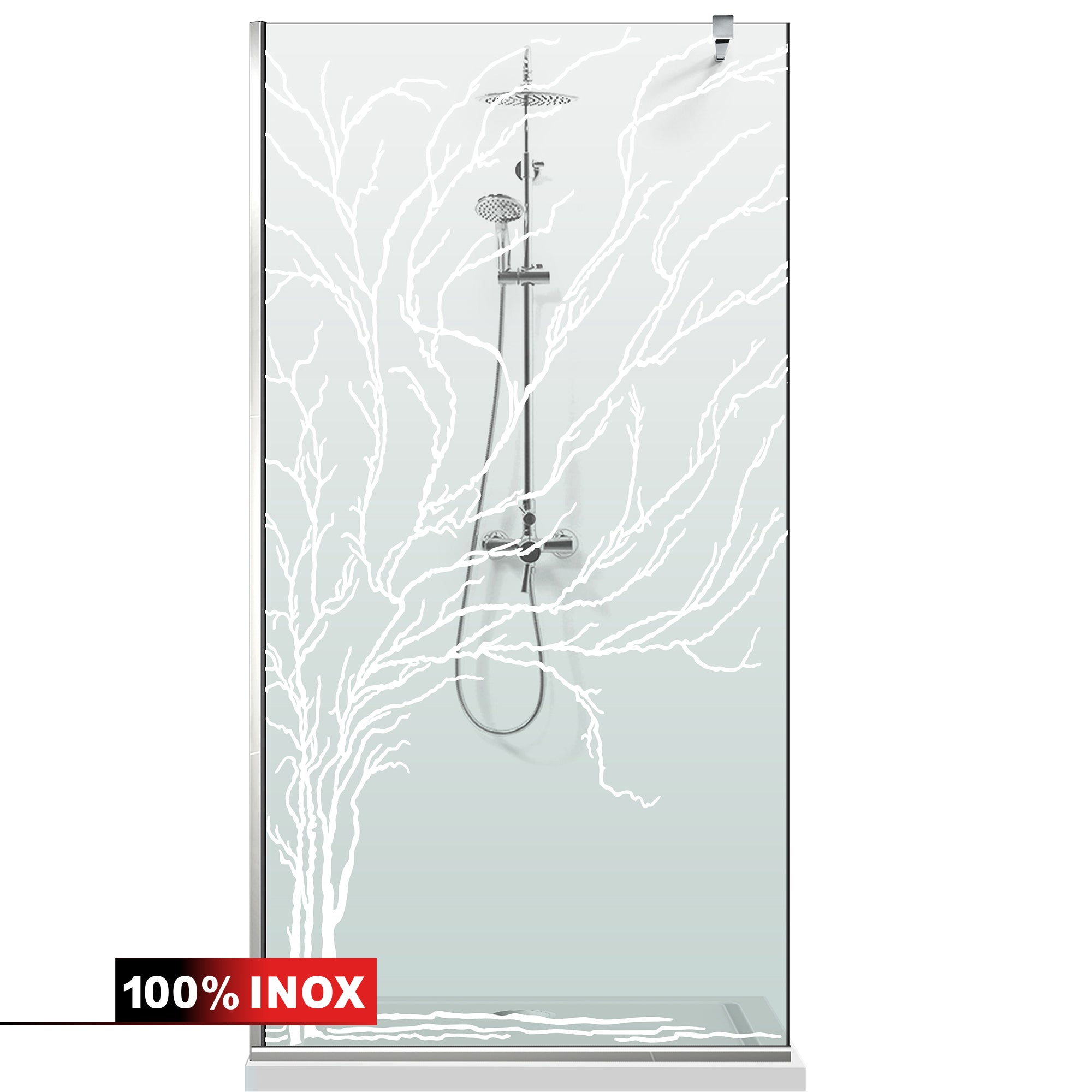 Shower Screens Walk-in, Shower wall Stainless steel, #Clear #Water-clear