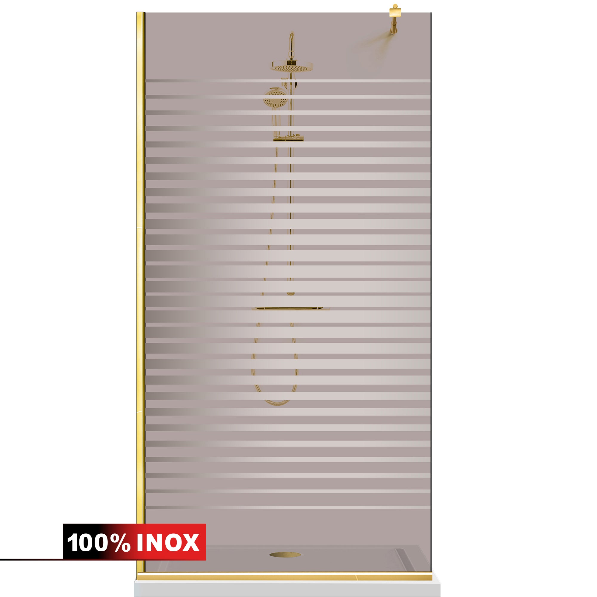 Shower Screens Walk-in, Shower Wall Gold, #Bronze #Bronze