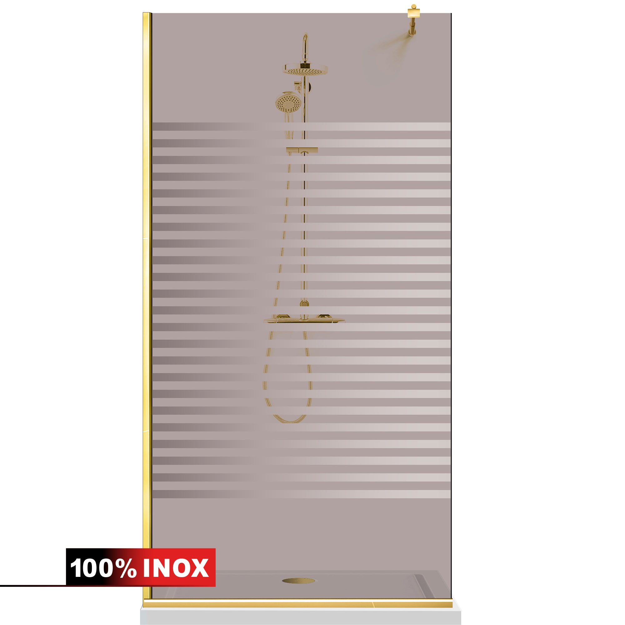 Shower Screens Walk-in, Shower Wall Gold, #Bronze #Bronze