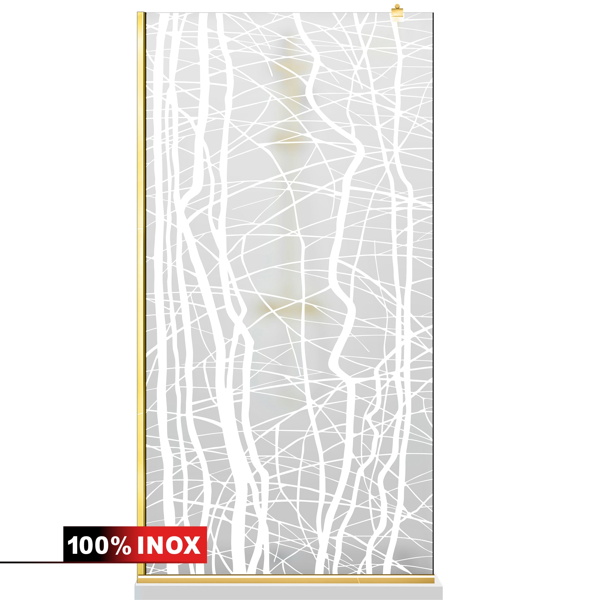 Shower Screens Walk-in, Shower Wall Gold, #Satiné #Matt