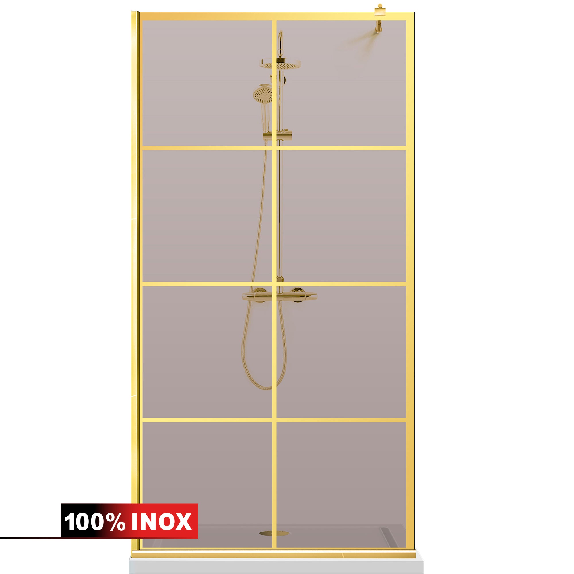 Shower Screens Walk-in, Shower Wall Gold, #Bronze #Bronze