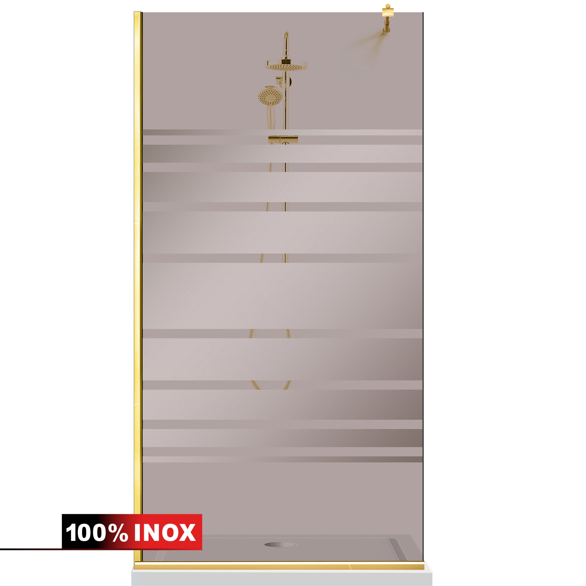 Shower Screens Walk-in, Shower Wall Gold, #Bronze #Bronze