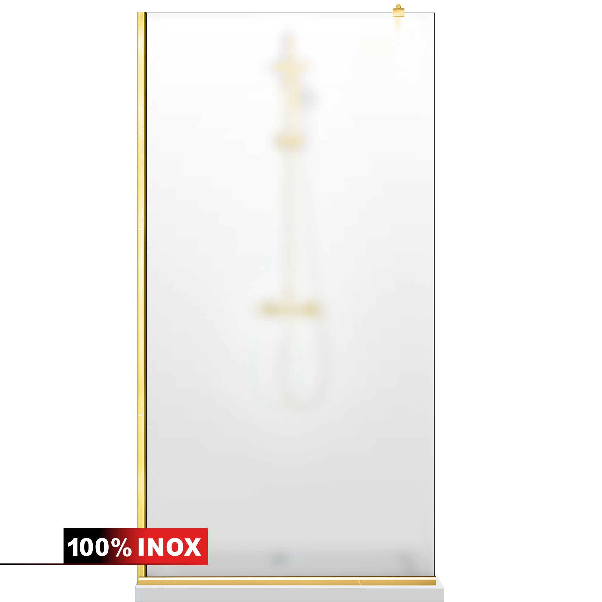 Shower Screens Walk-in, Shower Wall Gold, #Satiné #Matt