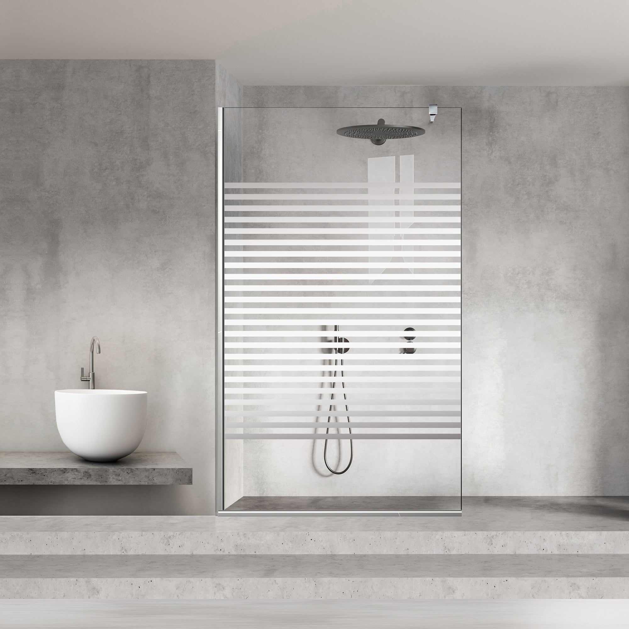 Shower Screens Walk-in, Shower wall Stainless steel, #Clear #Water-clear