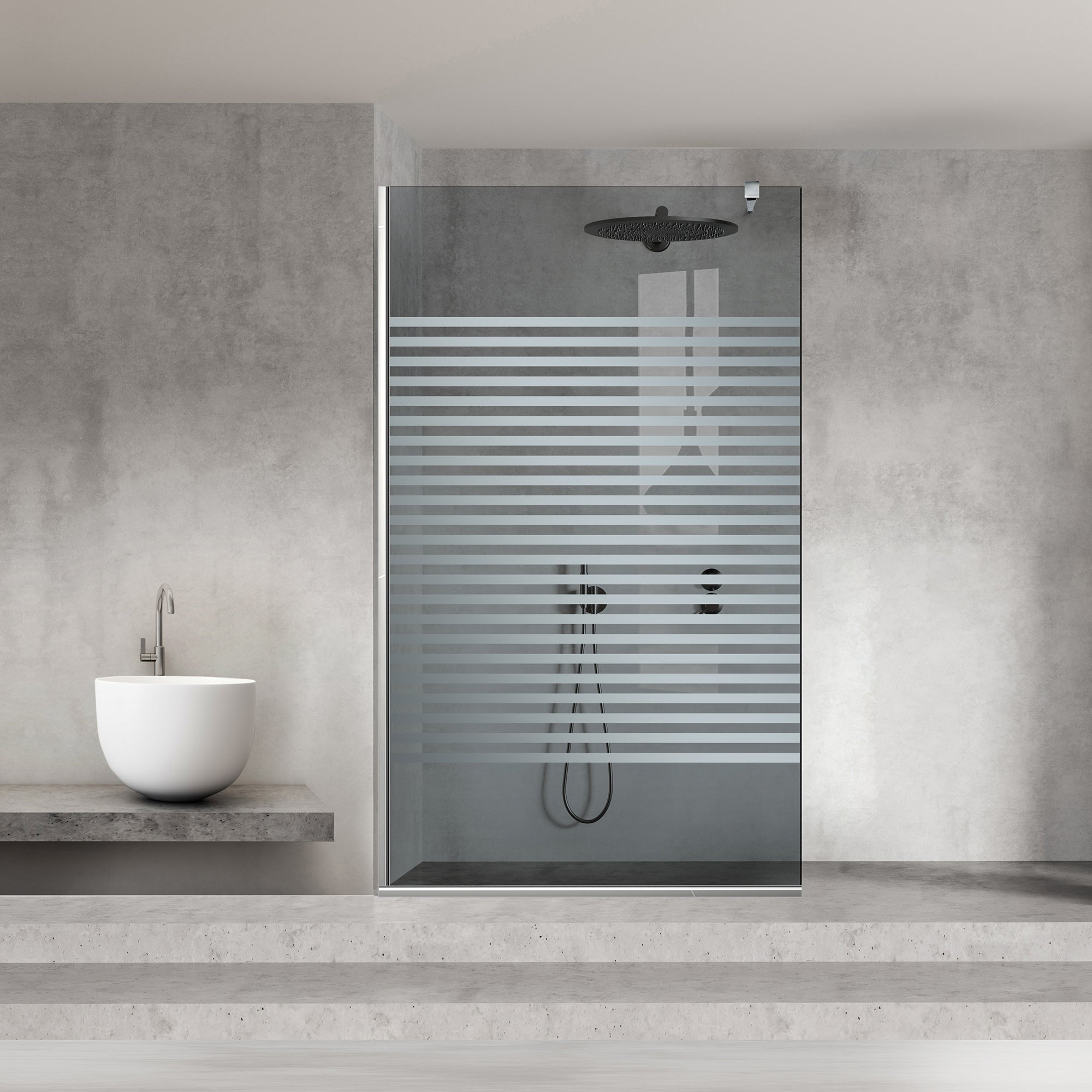 Shower Screens Walk-in, Shower wall Stainless steel, #Grey #Grey