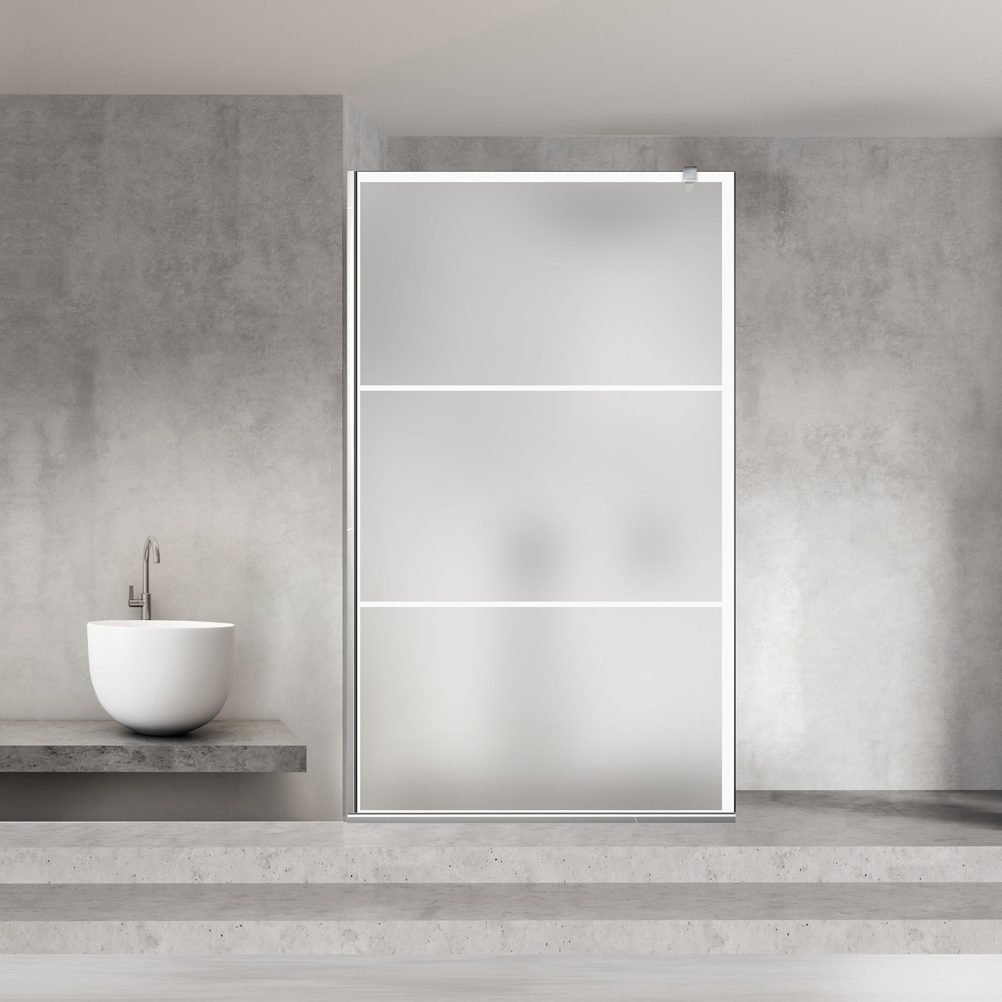 Shower Screens Walk-in, Shower wall Stainless steel, #Satin #Matt