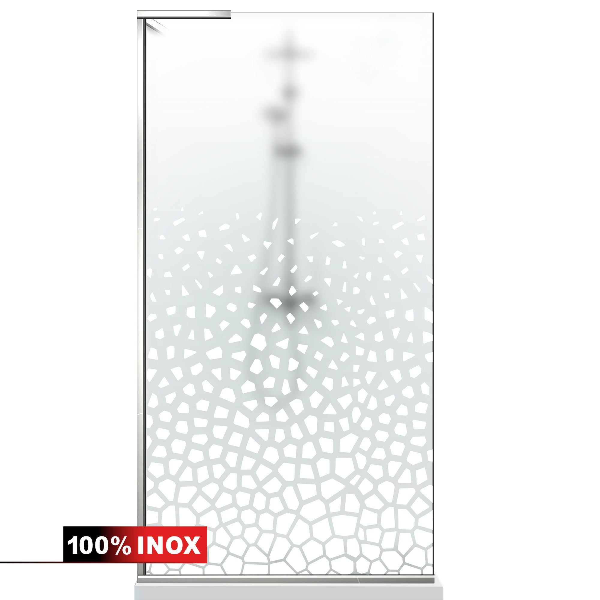 Shower Screens Walk-in, Shower wall Stainless steel, #Satiné #Matt