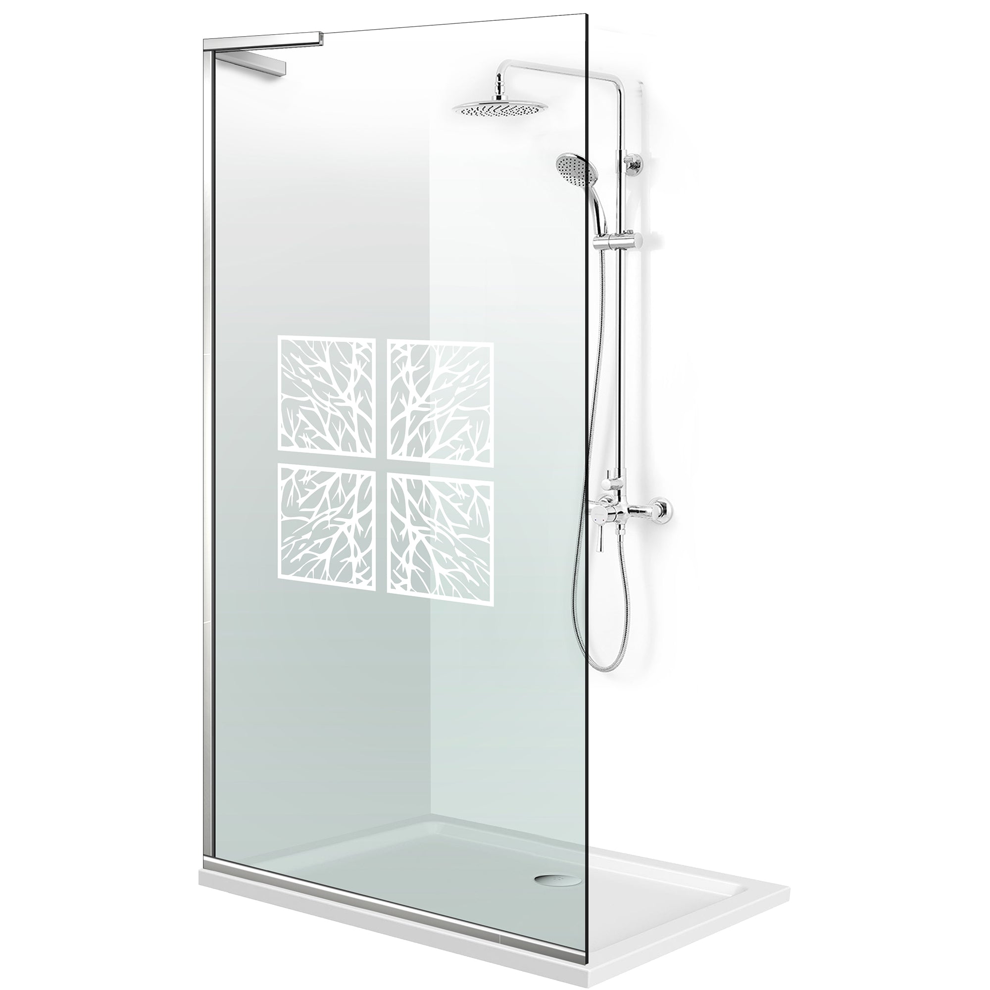 Shower Screens Walk-in, Shower wall Stainless steel, #Clear #Víztiszta