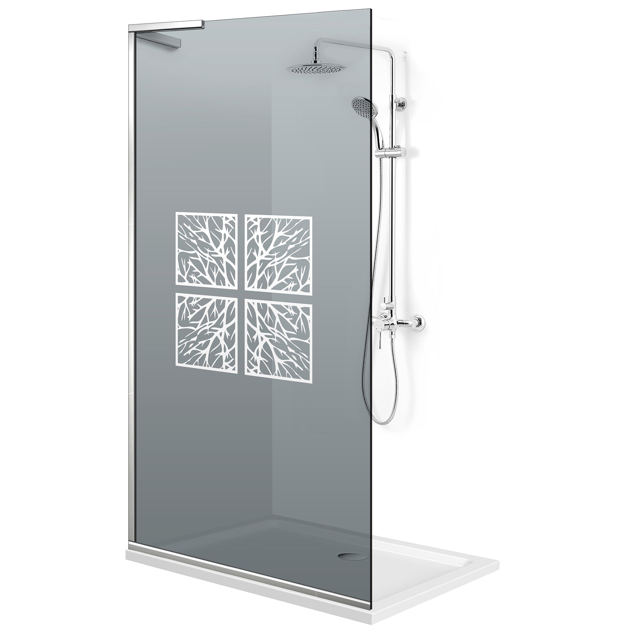 Shower Screens Walk-in, Shower wall Stainless steel, #Grey #Szürke