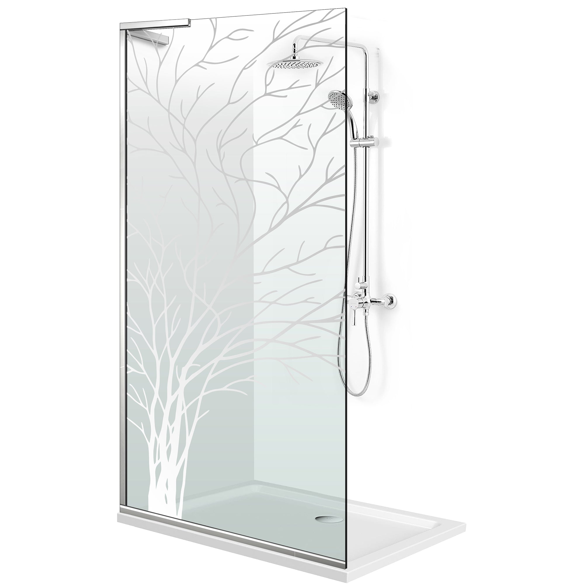 Shower Screens Walk-in, Shower wall Stainless steel, #Clear #Víztiszta