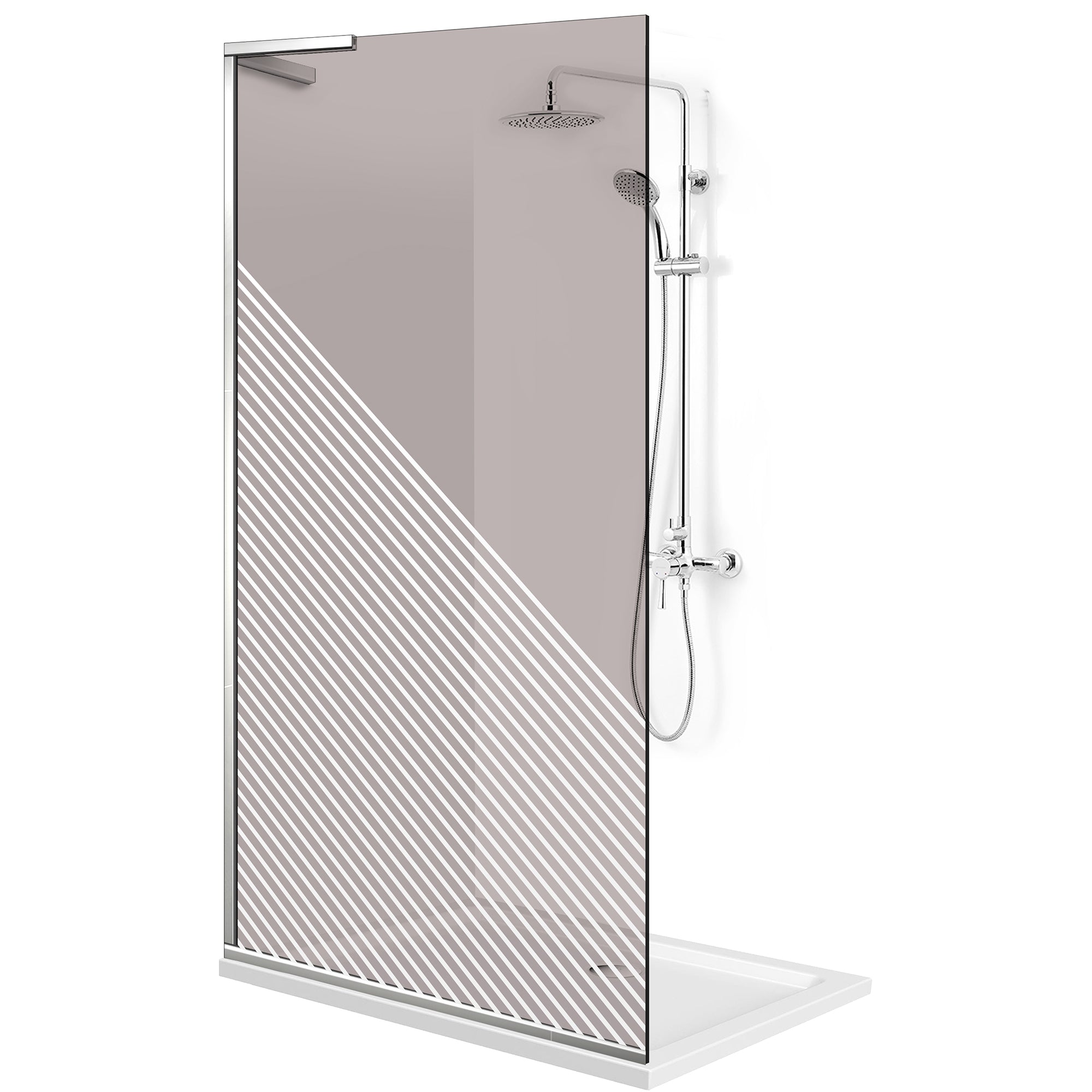 Shower Screens Walk-in, Shower wall Stainless steel, #Bronze #Bronze