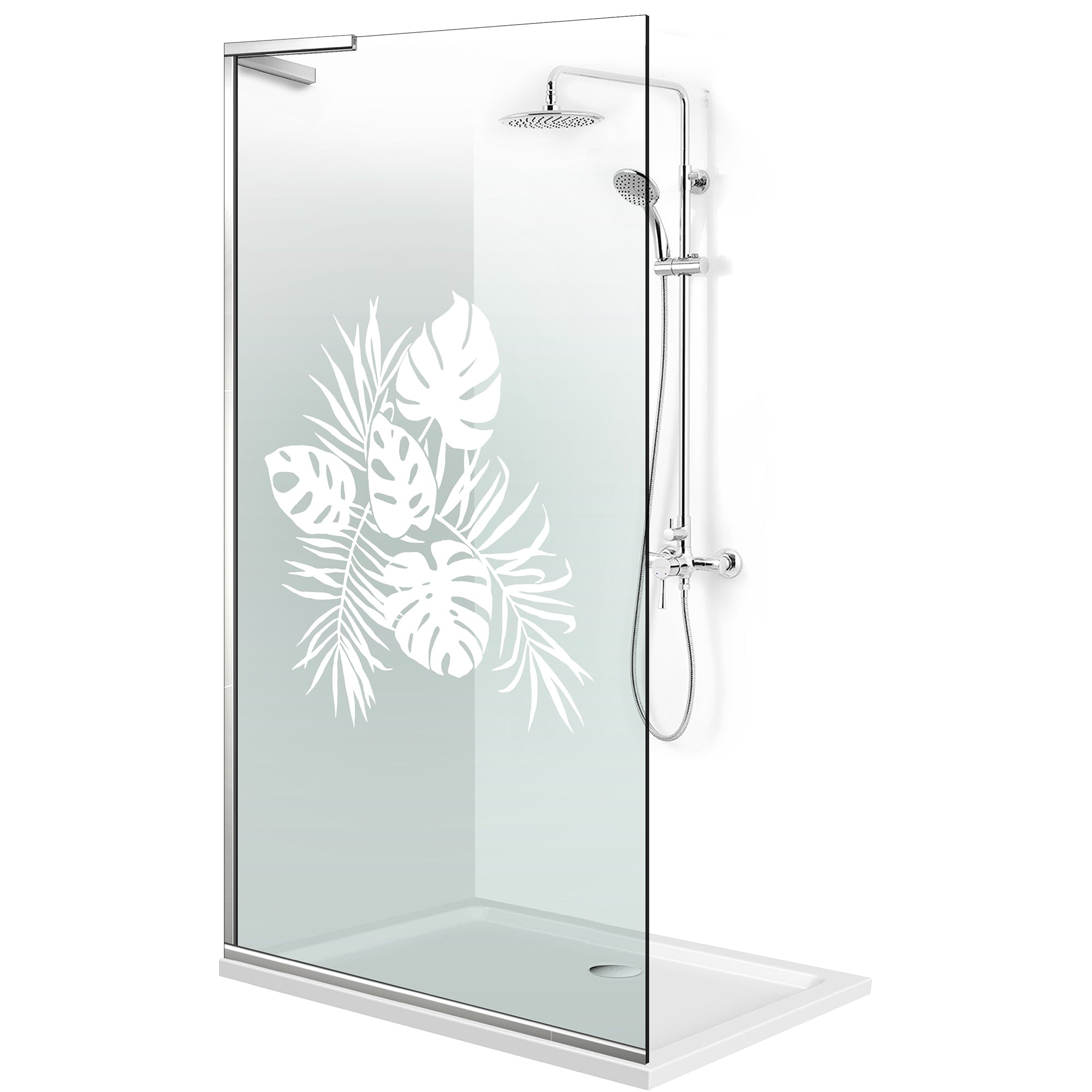 Shower Screens Walk-in, Shower wall Stainless steel, #Clear #Víztiszta