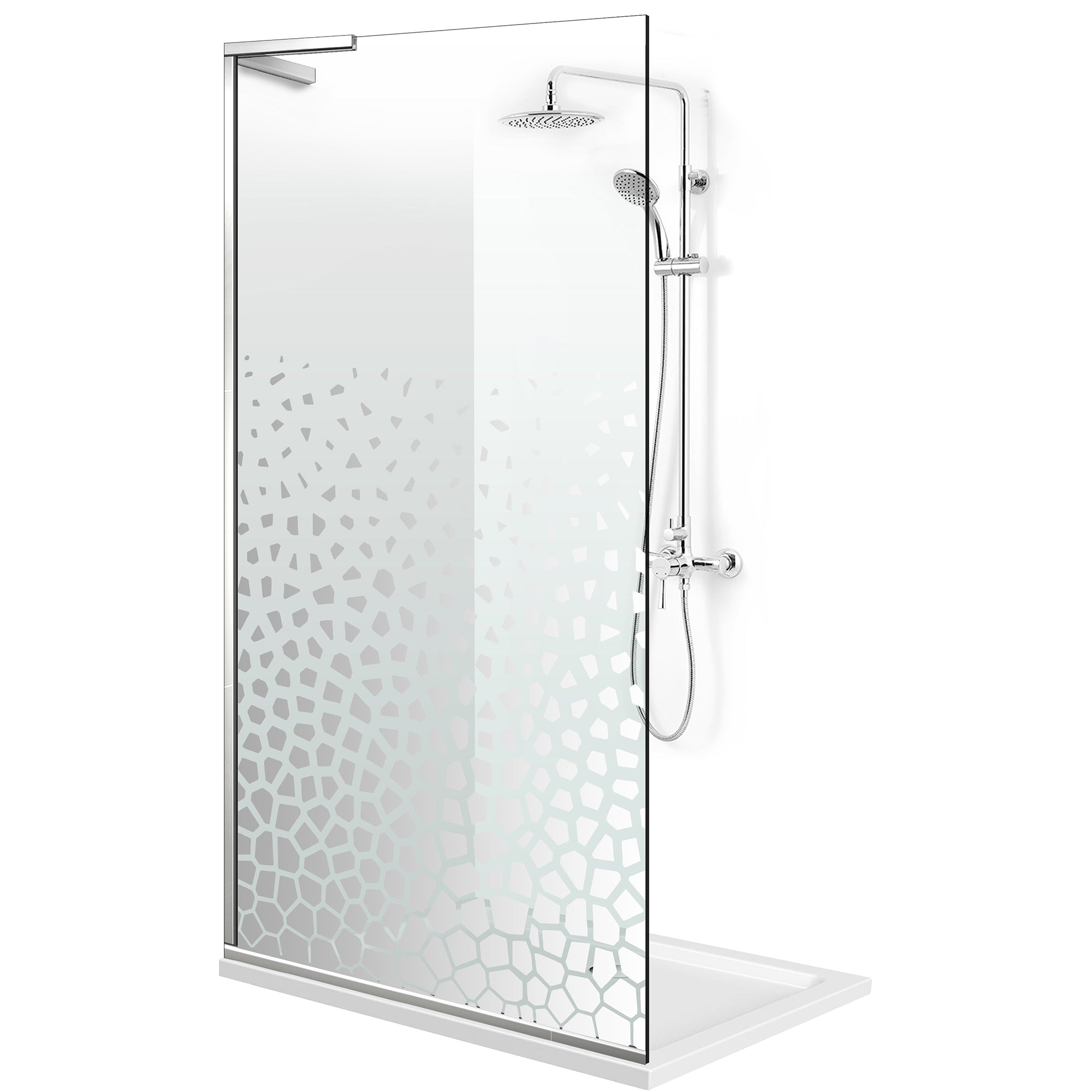Shower Screens Walk-in, Shower wall Stainless steel, #Clear #Víztiszta