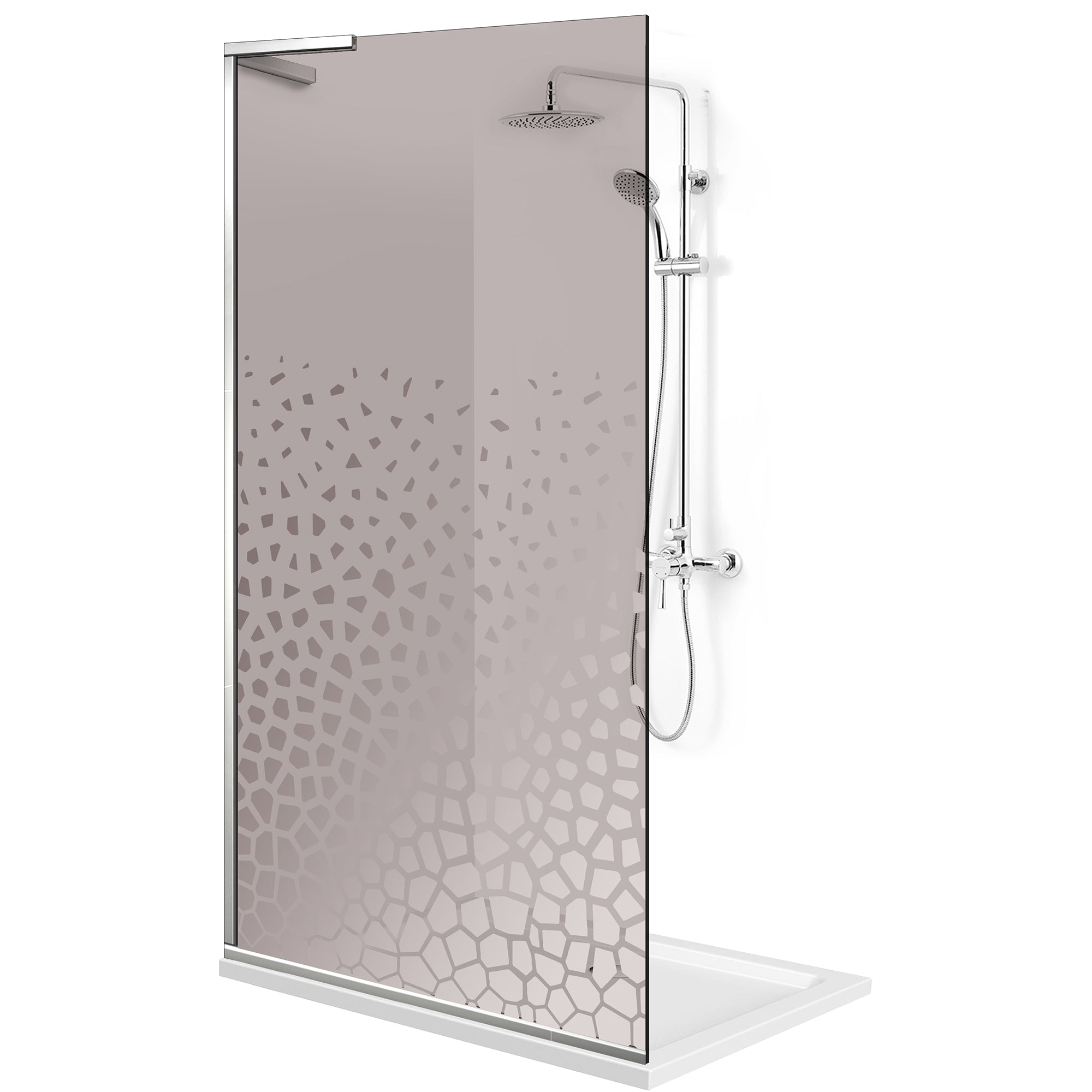 Shower Screens Walk-in, Shower wall Stainless steel, #Bronze #Bronze