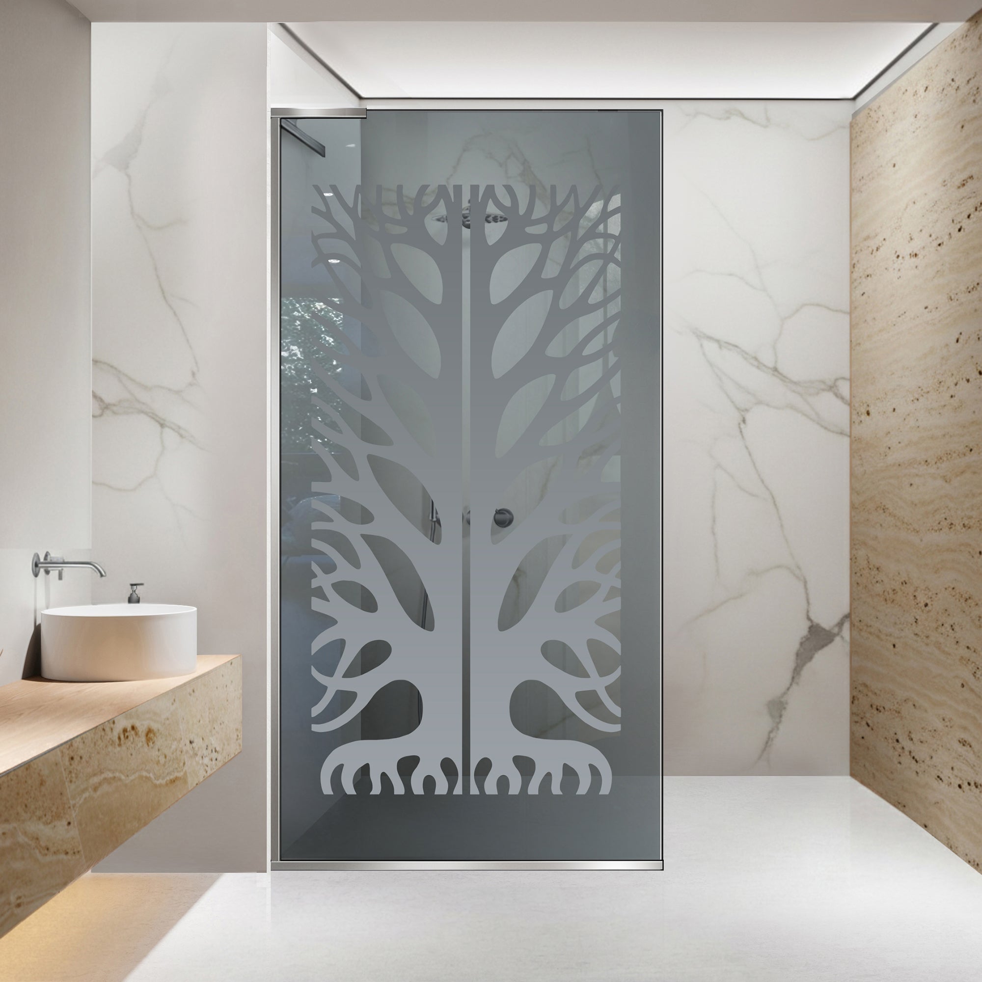 Shower Screens Walk-in, Shower wall Stainless steel, #Grey #Szürke
