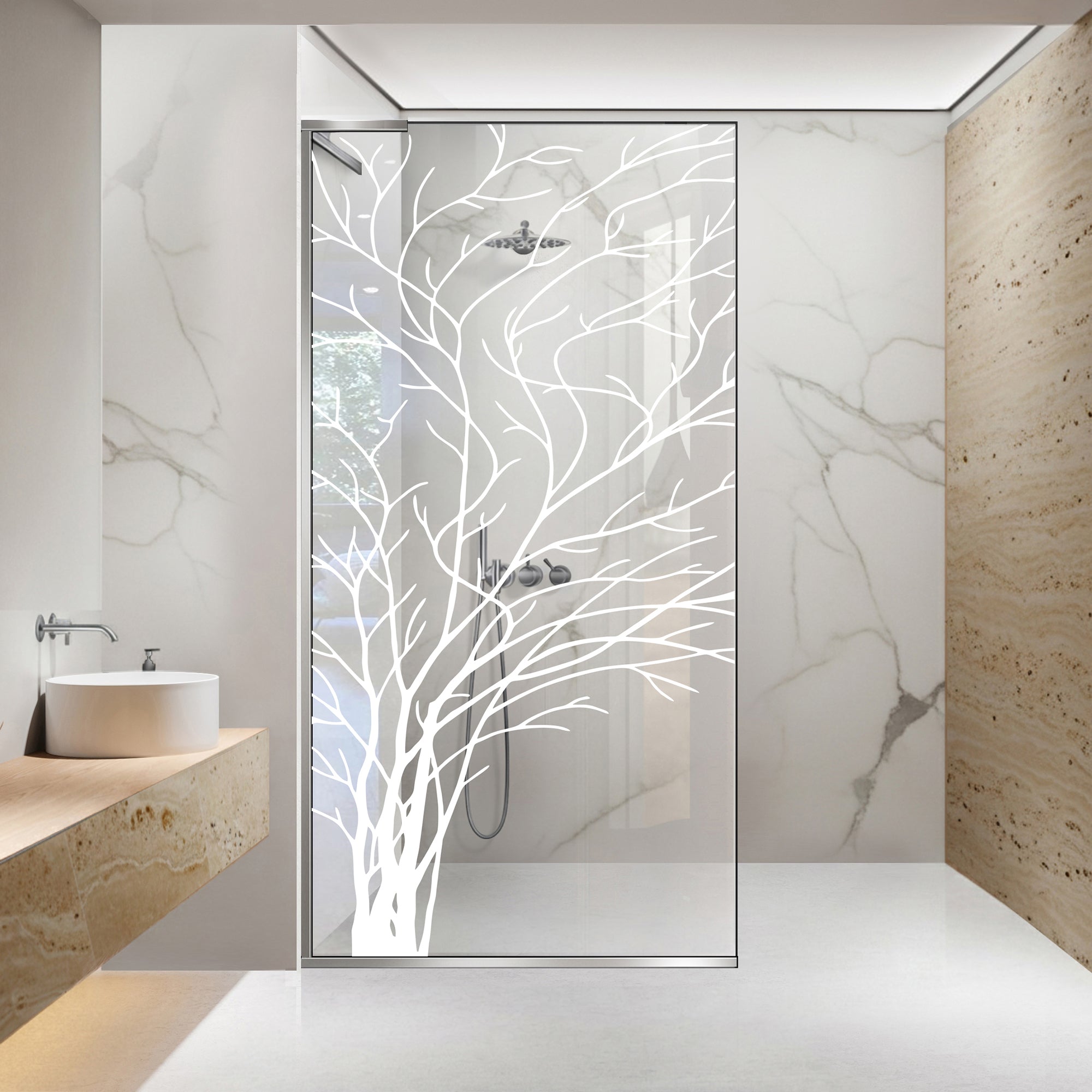 Shower Screens Walk-in, Shower wall Stainless steel, #Clear #Víztiszta