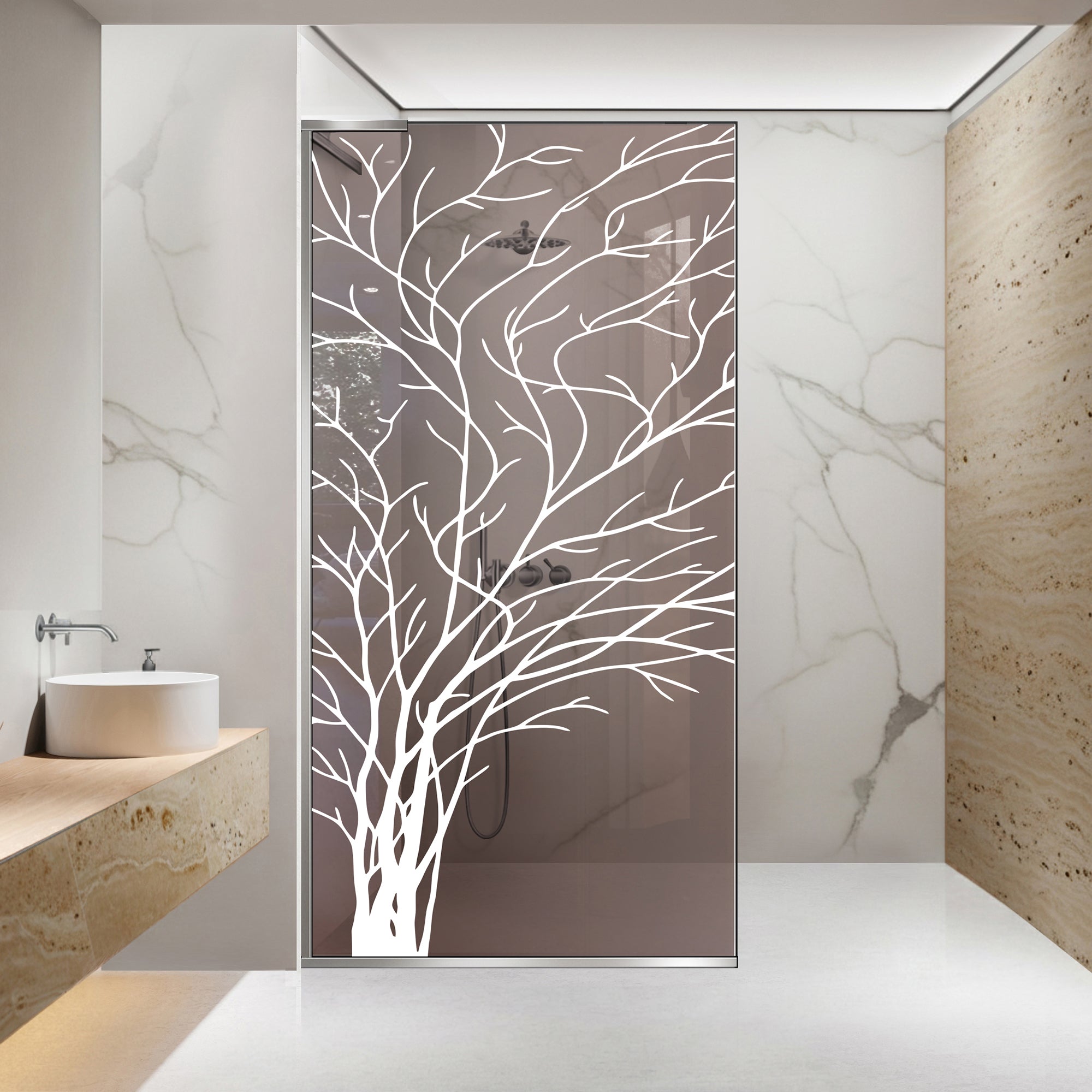 Shower Screens Walk-in, Shower wall Stainless steel, #Bronze #Bronze