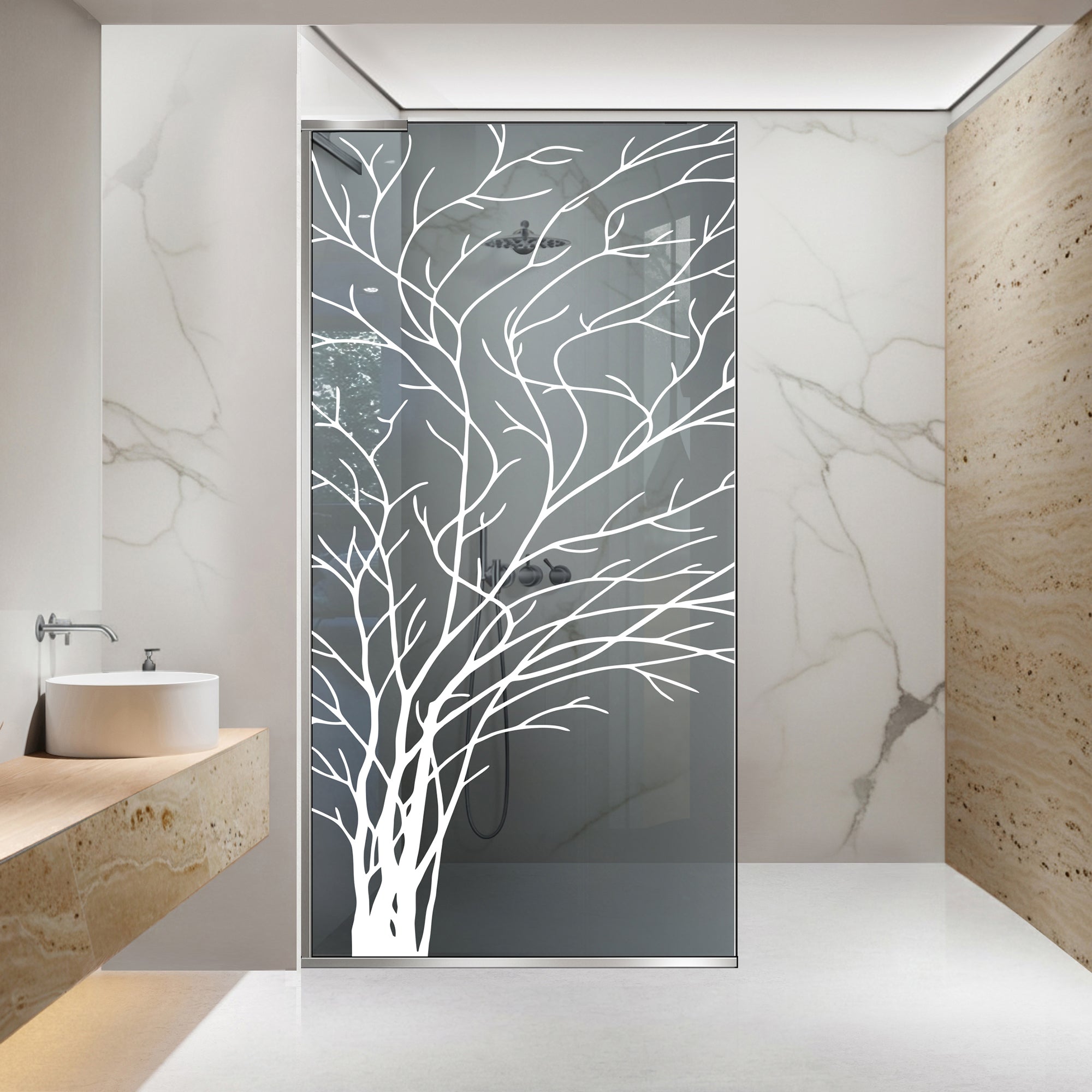 Shower Screens Walk-in, Shower wall Stainless steel, #Grey #Szürke
