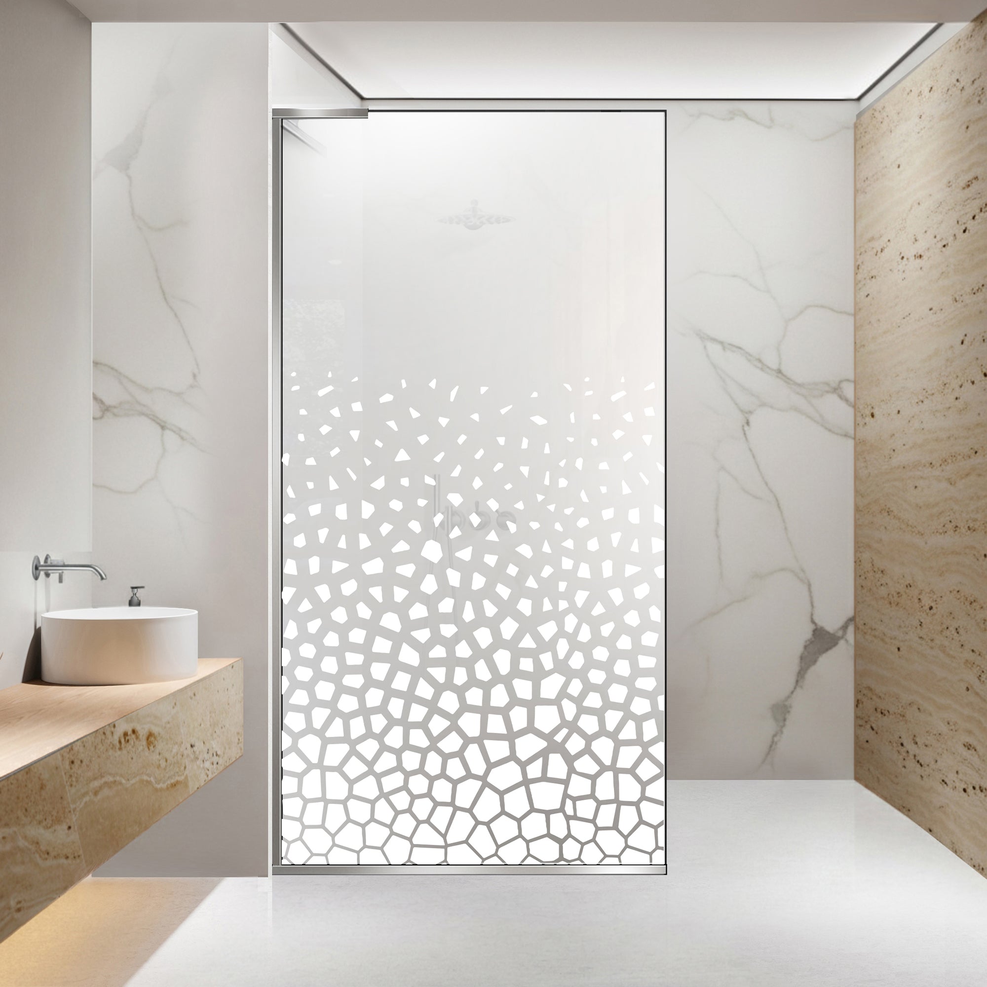 Shower Screens Walk-in, Shower wall Stainless steel, #Satiné #Matt