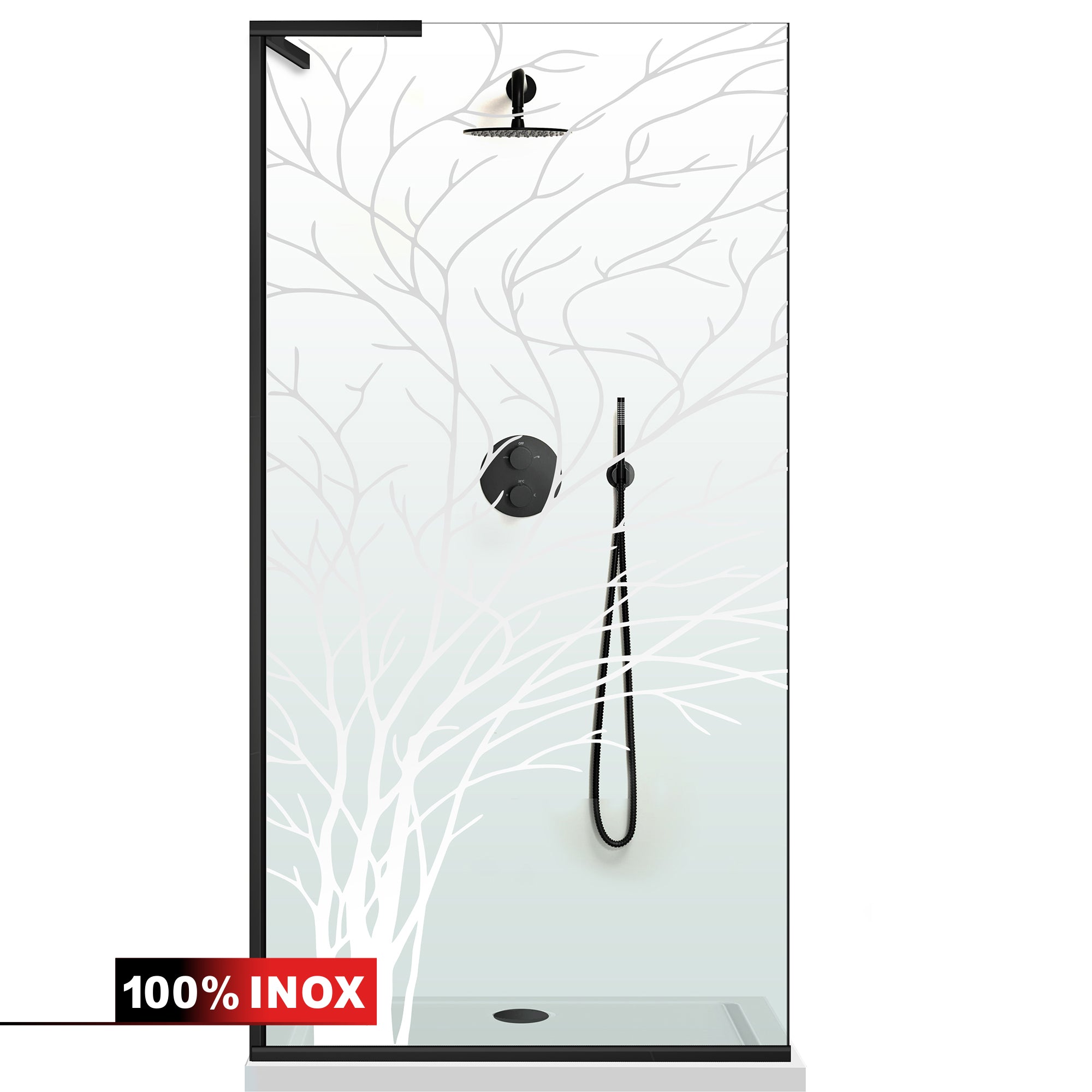Shower Screens Walk-in, Shower wall Stainless steel, #Clear #Víztiszta